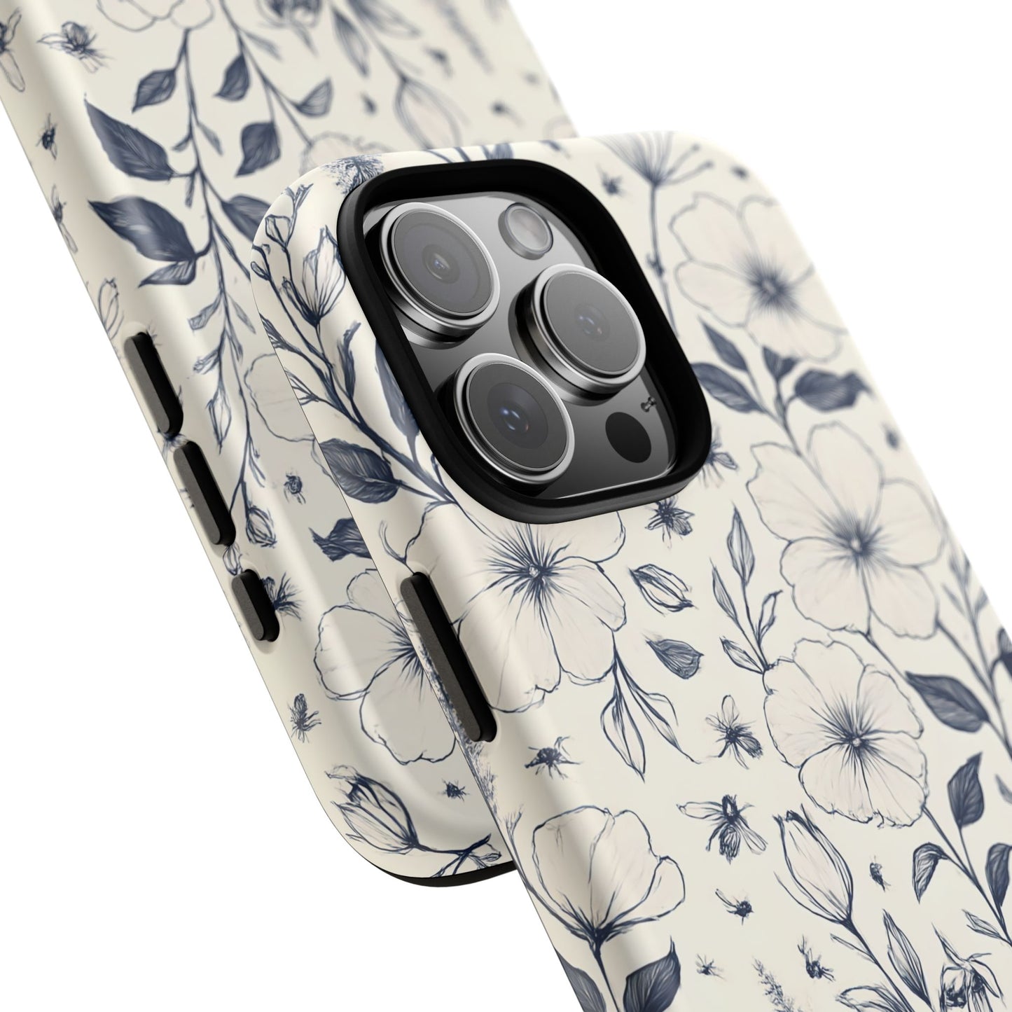 Châteaucore Floral Phone Case compatible with  iPhone 16 pro max plus 15 14 13 12 11 10 9 8 X Samsung,Pixel Soft Aesthetic Gift Idea for Her