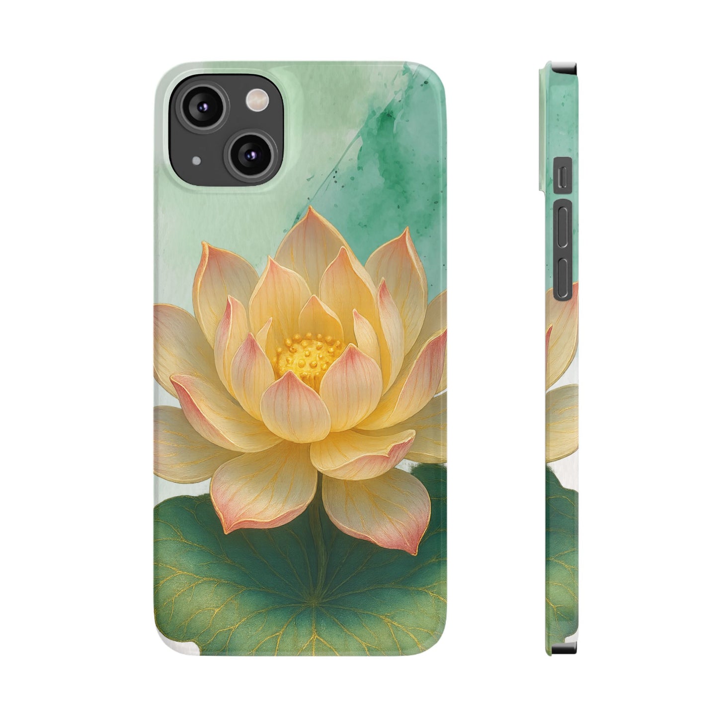 Lotus Blossom Slim Phone Cases, Floral Phone Covers, Nature-Inspired Accessories, Perfect Gift for Garden Lovers, Birthday Present