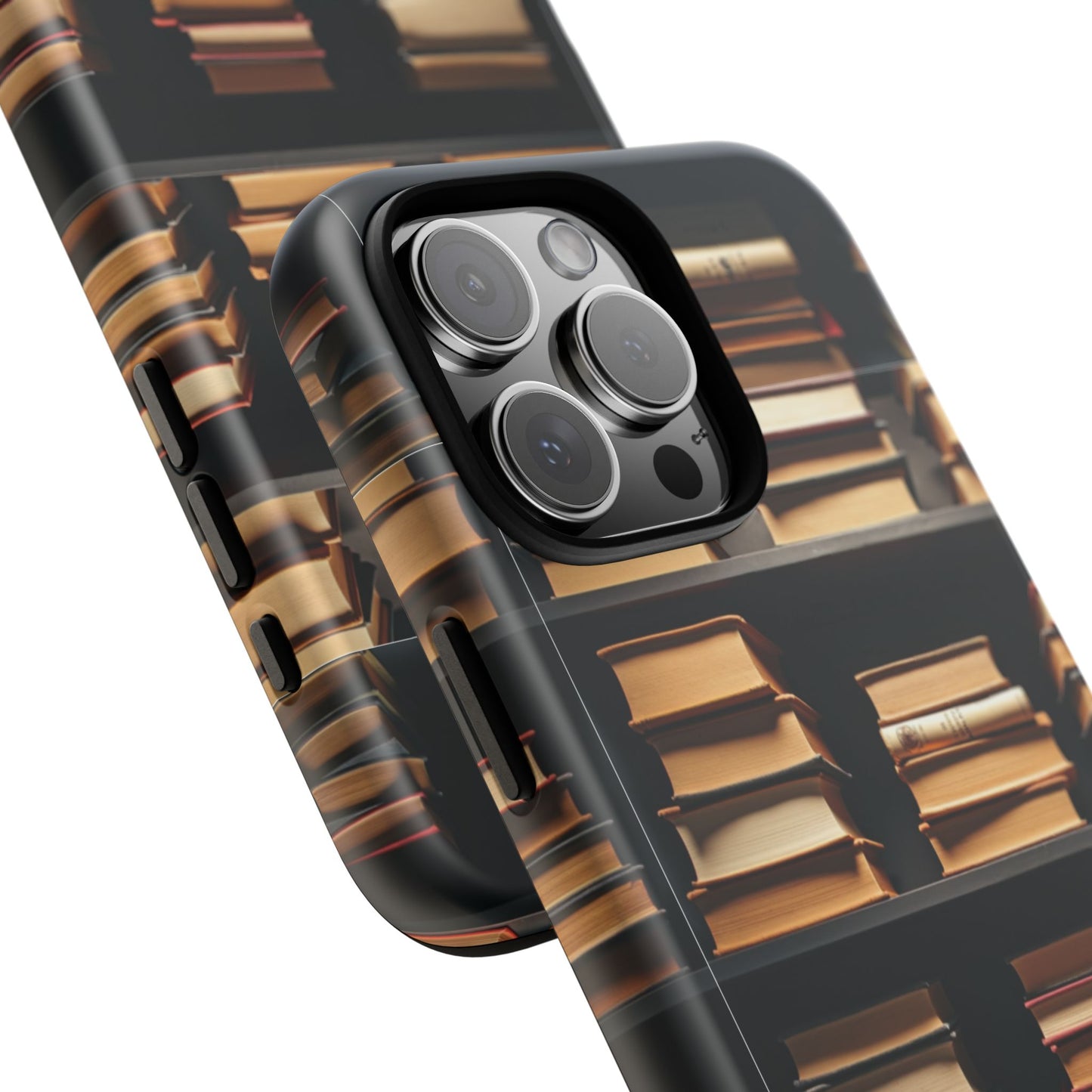 Book Lover Phone Case, Bookworm Gift, Literary Tough Case, Book Lover Accessory, Candlelit Library Vibes Literary Phone Cover, Reading Gift