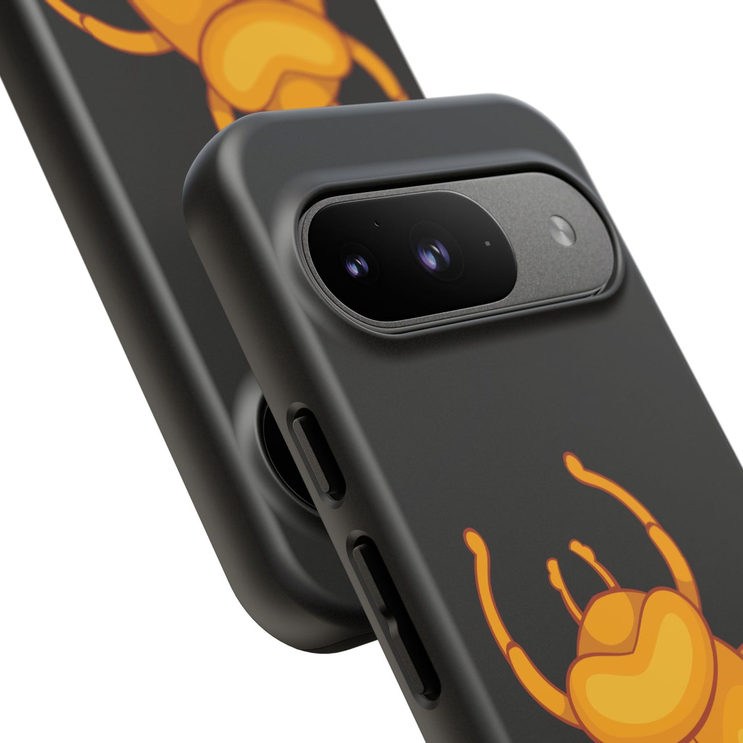 Ancient Egyptian Scarab Tough Phone Case - Gold Beetle Design, Mythological Insect Art, Compatible with iPhone, Galaxy, and Google Phones