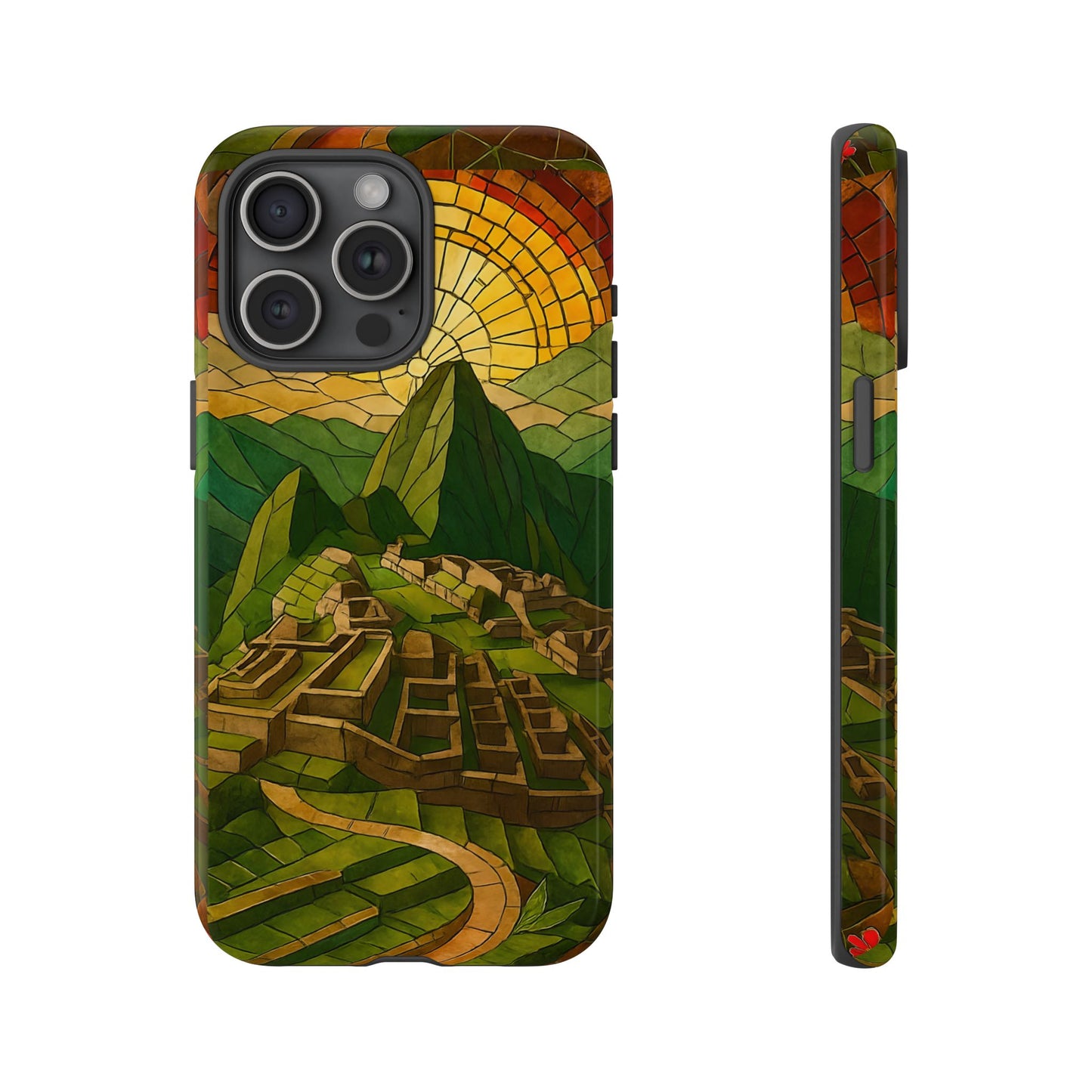Inca Ruins Tough Phone Case - Machu Picchu Landmark Design, Historic Peru Travel Aesthetic Compatible with iPhone, Galaxy, and Google Phones