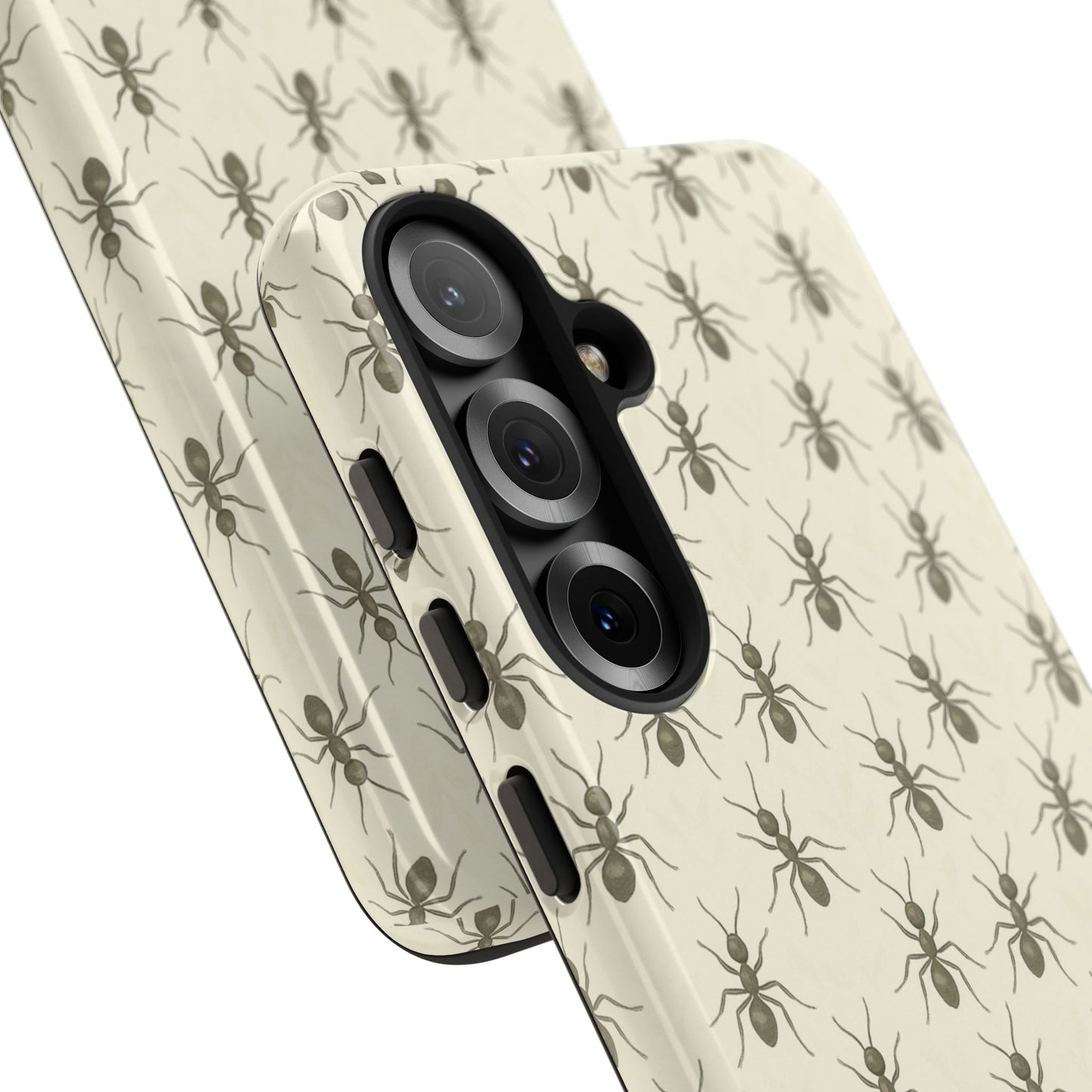 Marching Ant Pattern Tough Phone Case - Realistic Insect Art, Minimalist Nature Aesthetic, Compatible with iPhone, Galaxy, and Google Phones