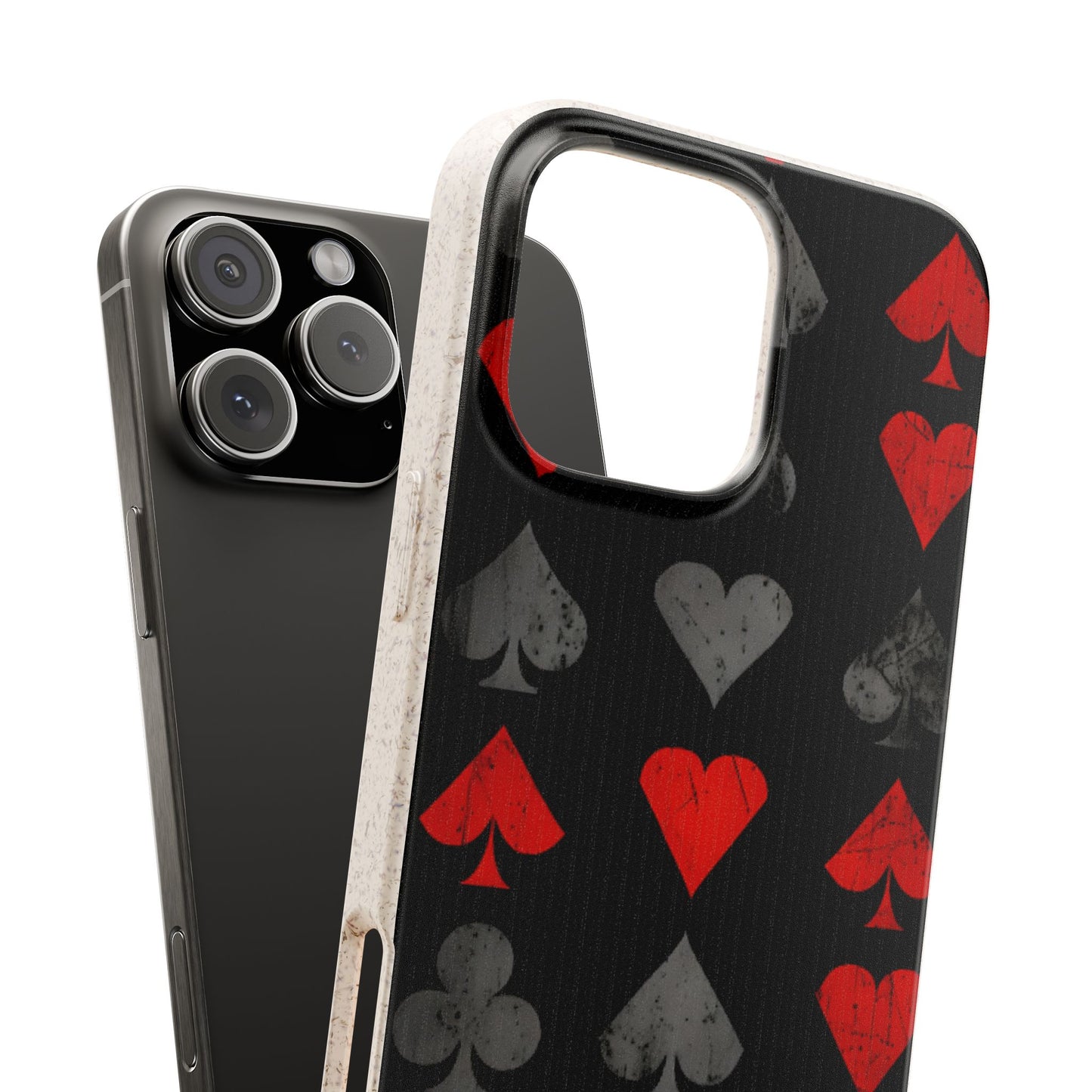 Alice in Wonderland Biodegradable Phone Case, Dark Fantasy Card Suits Phone Cover, Compatible with Galaxy and iPhone 17, 16, 15, 14, 13