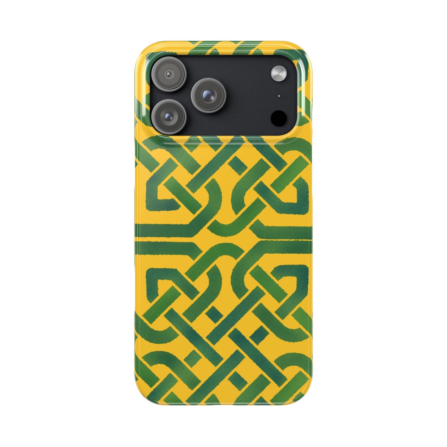 Celtic Knot Slim Phone Case, Irish Heritage Pattern Phone Cover, Celtic Art Design, Irish Culture Gift Compatible with iPhone