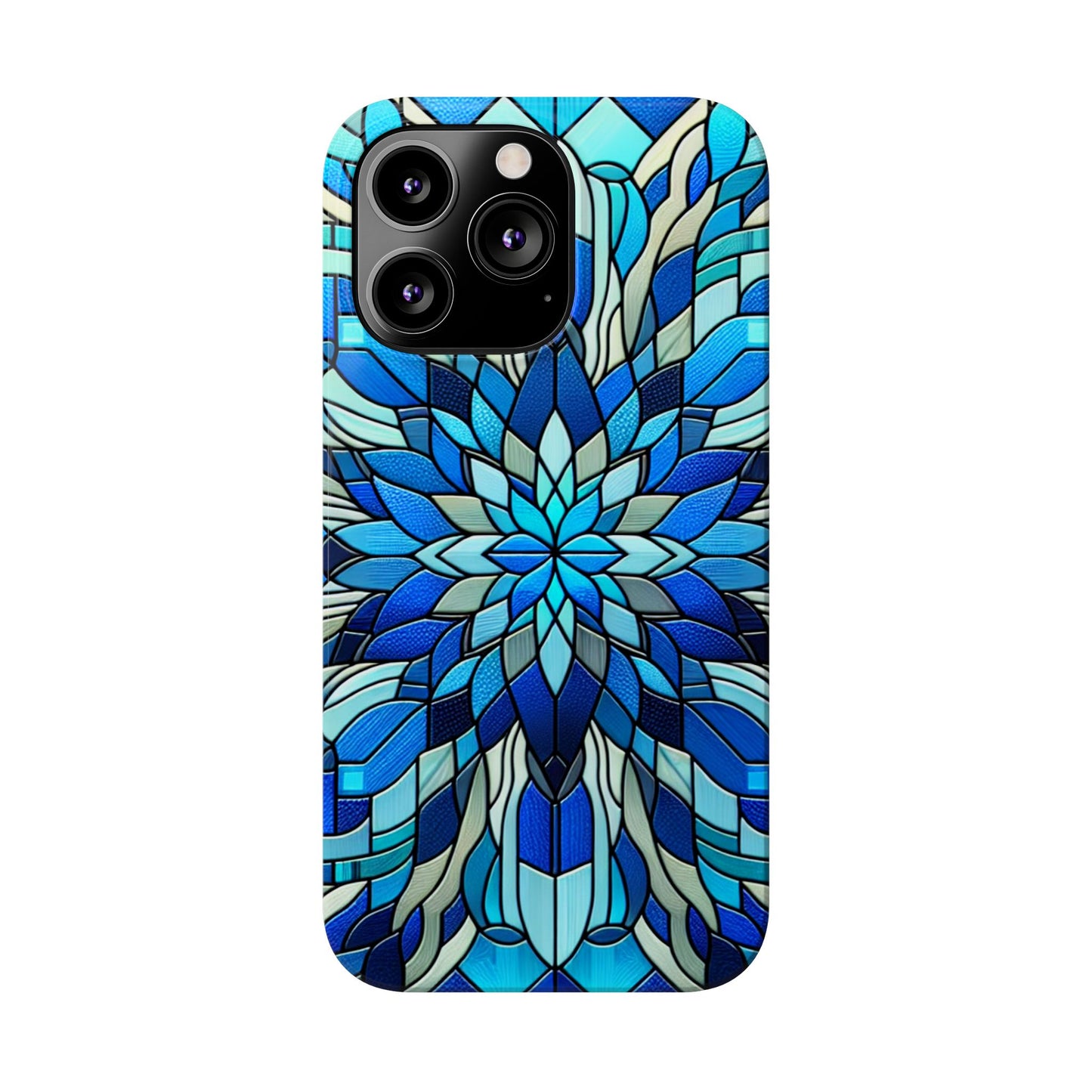 Vibrant Stained Glass Phone Cases - Artistic Cell Phone Cover, Unique Gift for Her, Phone Accessories, Holiday Present, Modern Decor