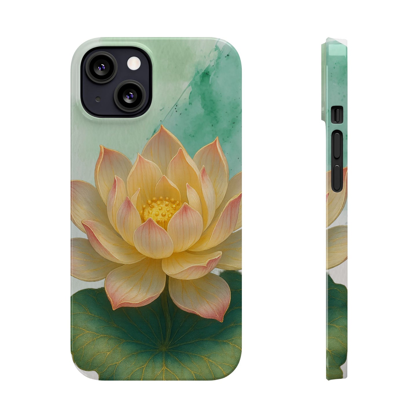 Lotus Blossom Slim Phone Cases, Floral Phone Covers, Nature-Inspired Accessories, Perfect Gift for Garden Lovers, Birthday Present