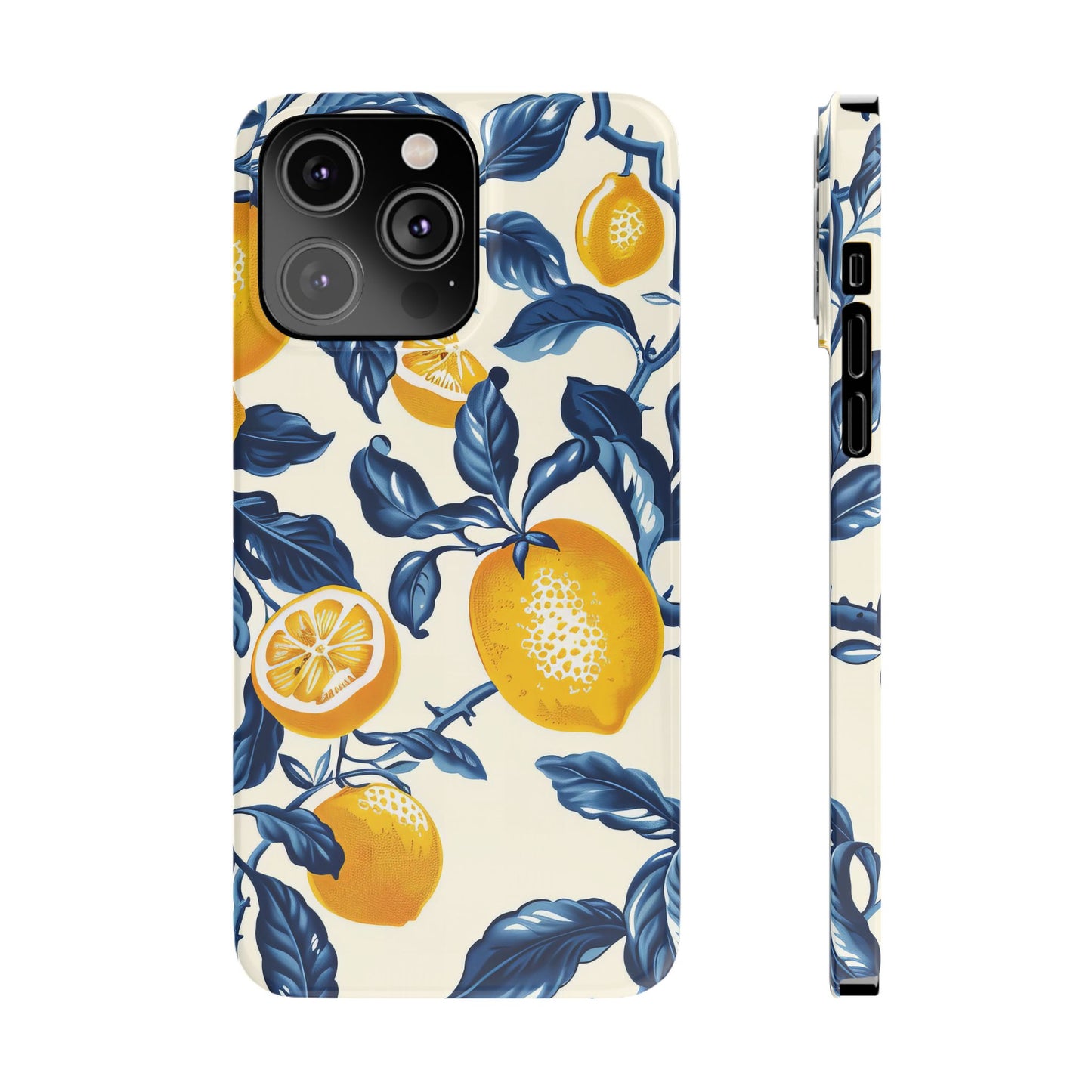 Lemon Floral Slim Phone Cases - Stylish Citrus Designs for Summer, Perfect Gift for Friends, Beach Vibes, Trendy Phone Accessories, [...]