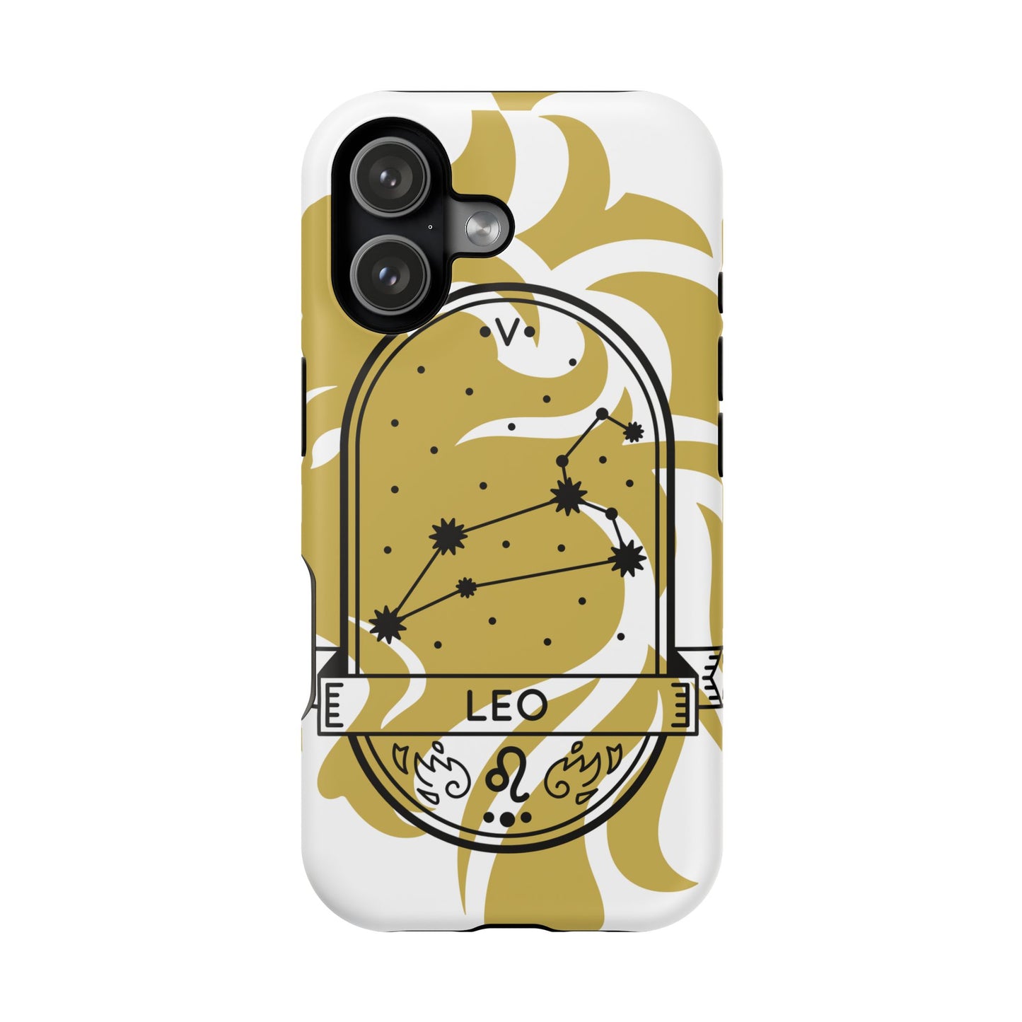 Leo Zodiac Magnetic Phone Case, Astrology Gift for Her, Celestial Star Sign Cover, Compatible with iPhone 17, 16, 15, 14, 13