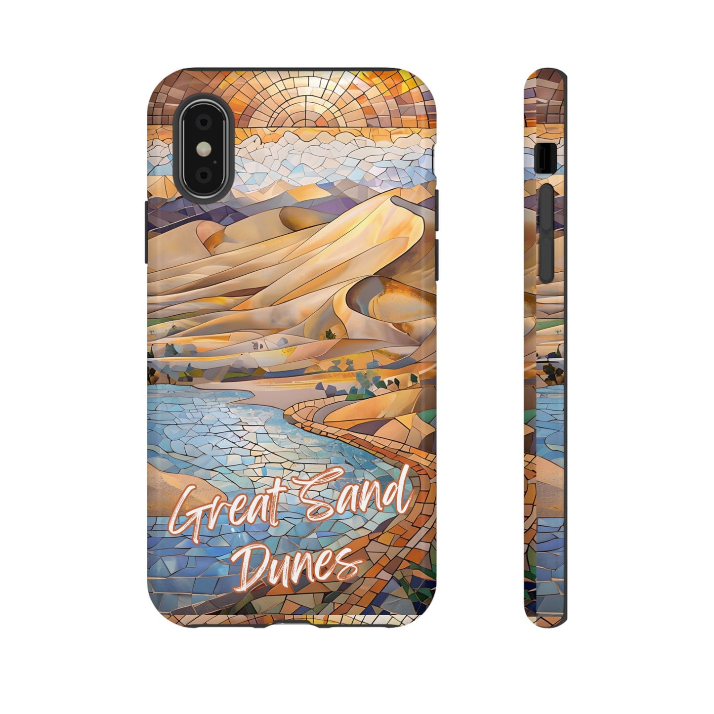 Great Sand Dunes National Park Phone Case, Mosaic Phone Case, Nature Art, National Park Gift, Scenic Forest Phone Cover, Phone Case Travel