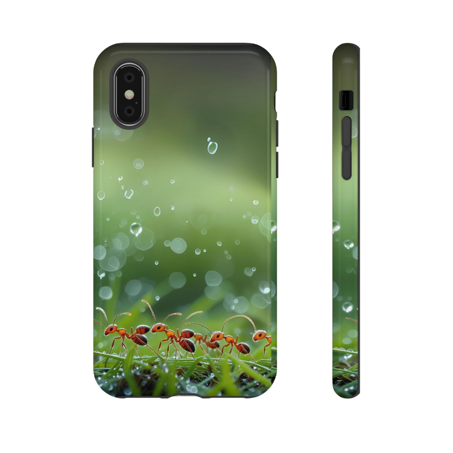 Marching Ant Pattern Tough Phone Case - Realistic Insect Art, Minimalist Nature Aesthetic, Compatible with iPhone, Galaxy, and Google Phones