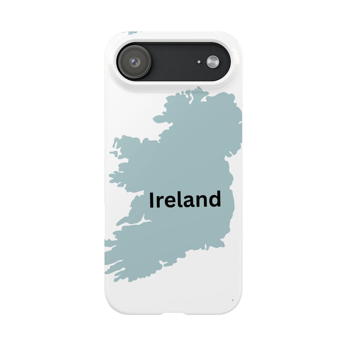Ireland Map Slim Phone Case, Country Map Phone Cover Compatible with iPhone 17, 16, 15, 14, 13, 12, 11