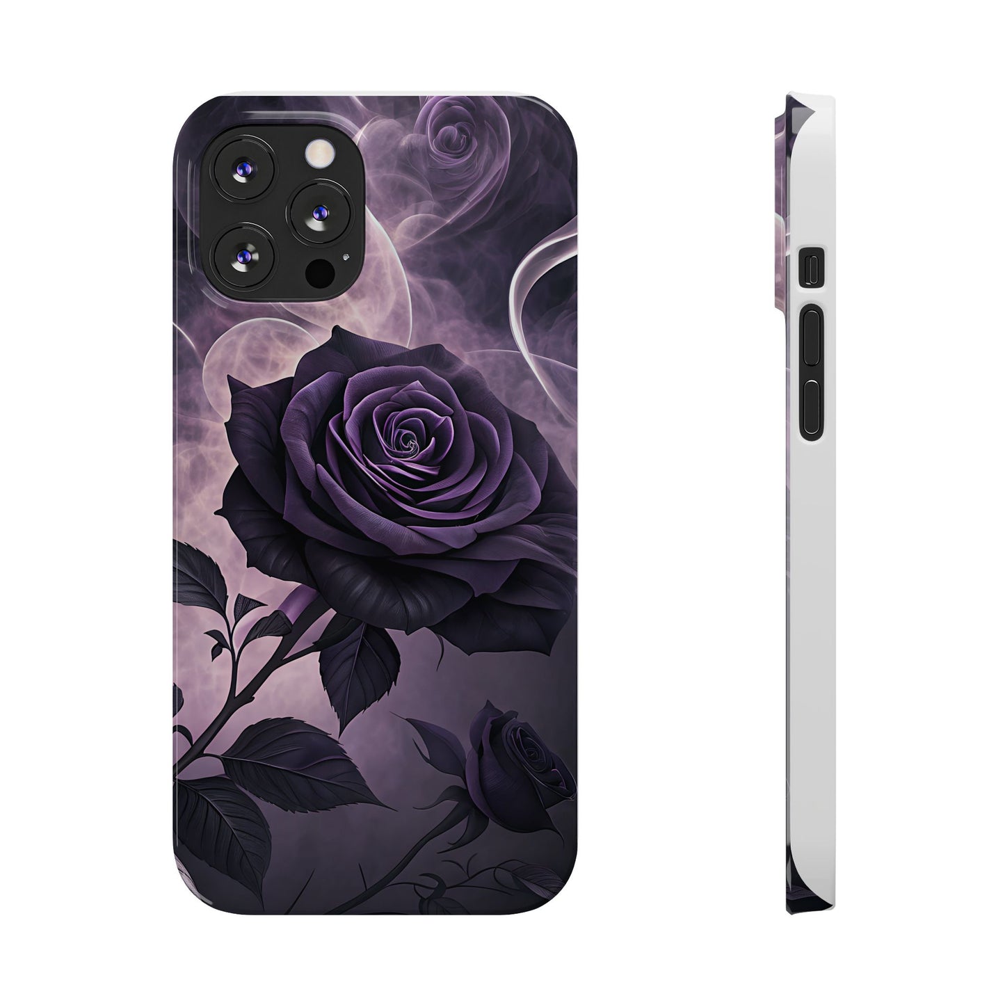 Elegant Purple Rose Phone Cases, Stylish Slim Cases for Flower Lovers, Floral Accessories, Birthday Gifts, Unique Phone Covers