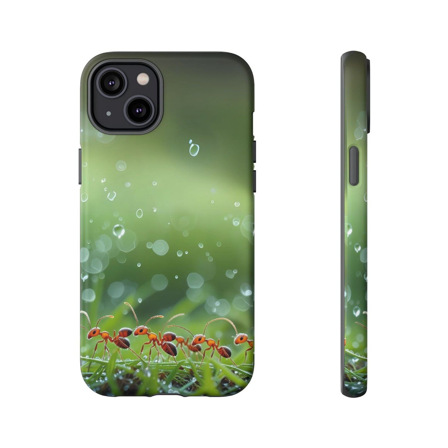 Marching Ant Pattern Tough Phone Case - Realistic Insect Art, Minimalist Nature Aesthetic, Compatible with iPhone, Galaxy, and Google Phones