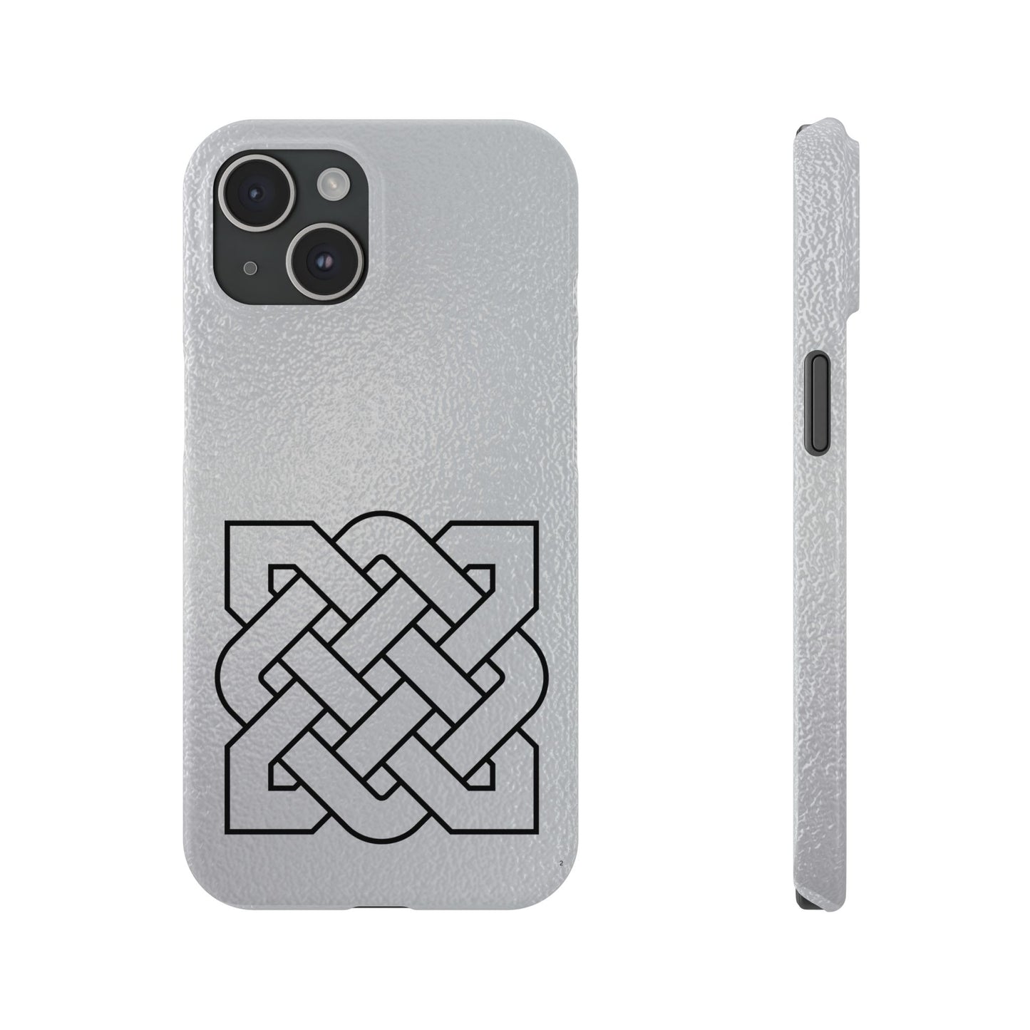 Celtic Knot Slim Phone Case, Irish Heritage Symbol Phone Cover, Minimal Celtic Design, Irish Culture Gift Compatible with iPhone