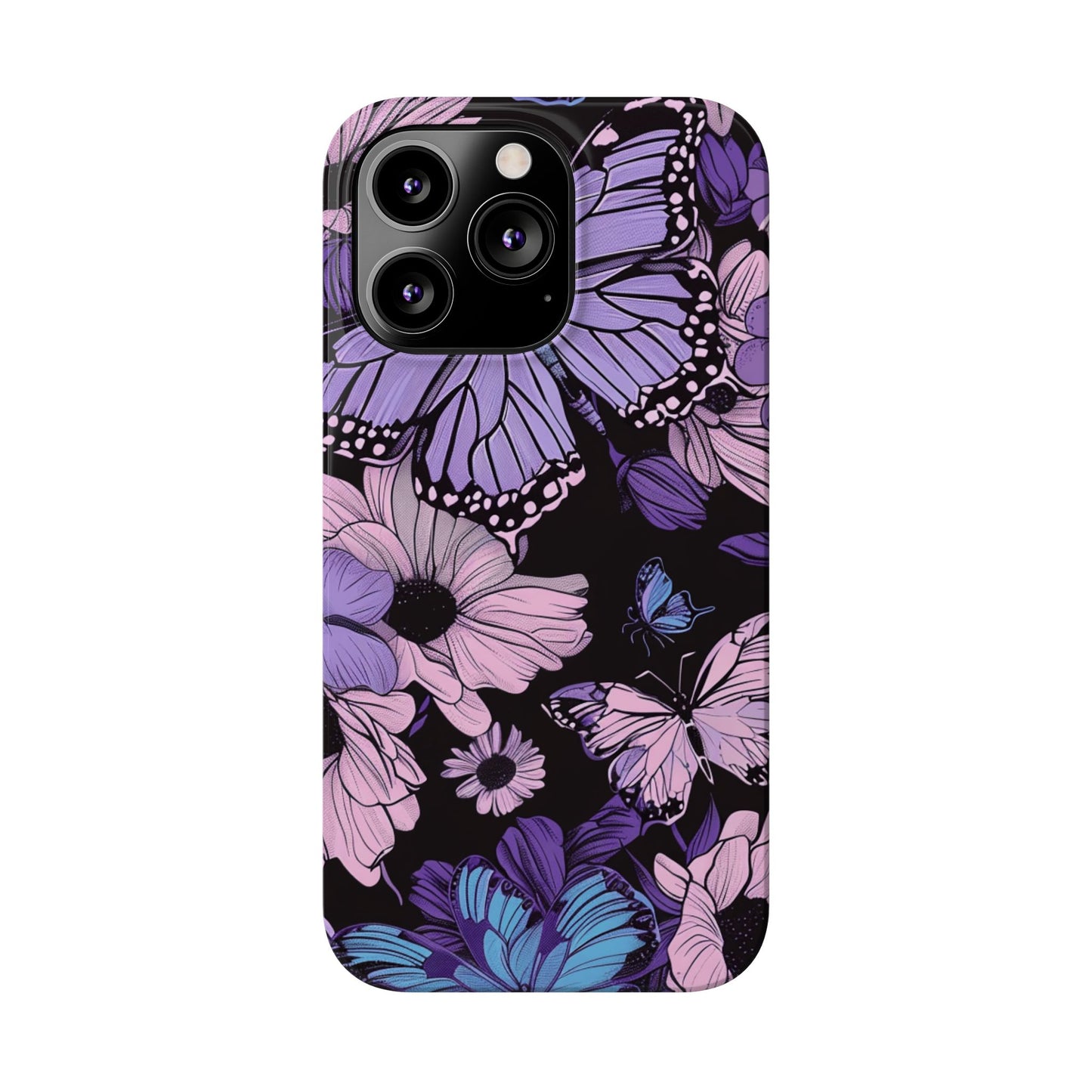 Butterfly Floral Phone Case | Slim Phone Cases for Nature Lovers, Floral Gifts, Trendy Accessories, Spring Vibes, Unique Phone Cover