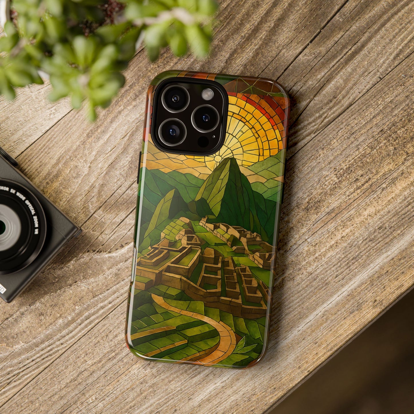 Inca Ruins Tough Phone Case - Machu Picchu Landmark Design, Historic Peru Travel Aesthetic Compatible with iPhone, Galaxy, and Google Phones