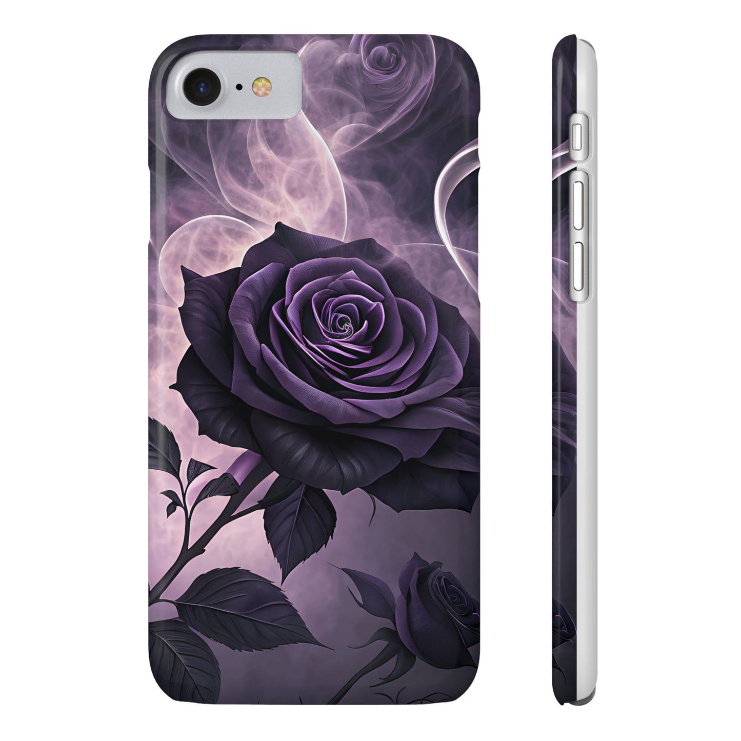 Elegant Purple Rose Phone Cases, Stylish Slim Cases for Flower Lovers, Floral Accessories, Birthday Gifts, Unique Phone Covers