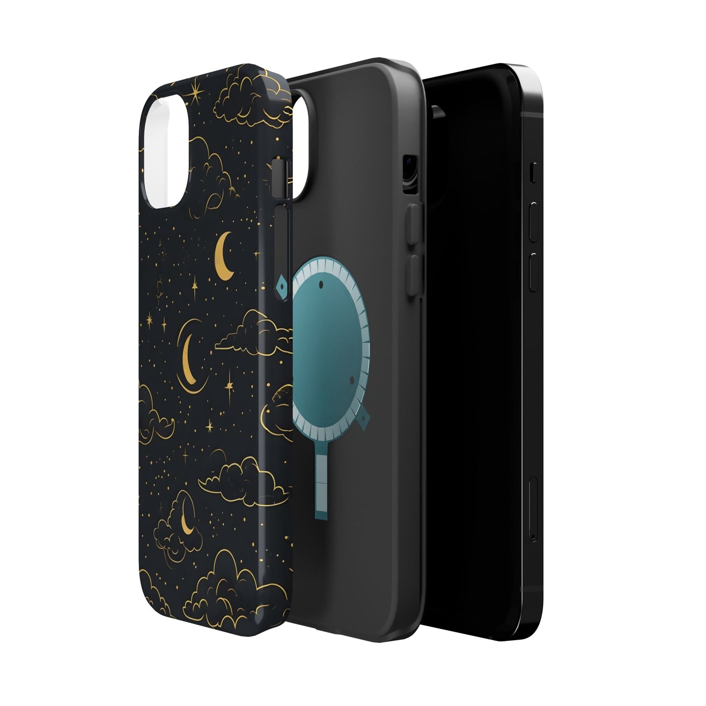Celestial Magnetic Phone Case, Starry Night Design, Compatible with iPhone 17, 16, 15, 14, 13