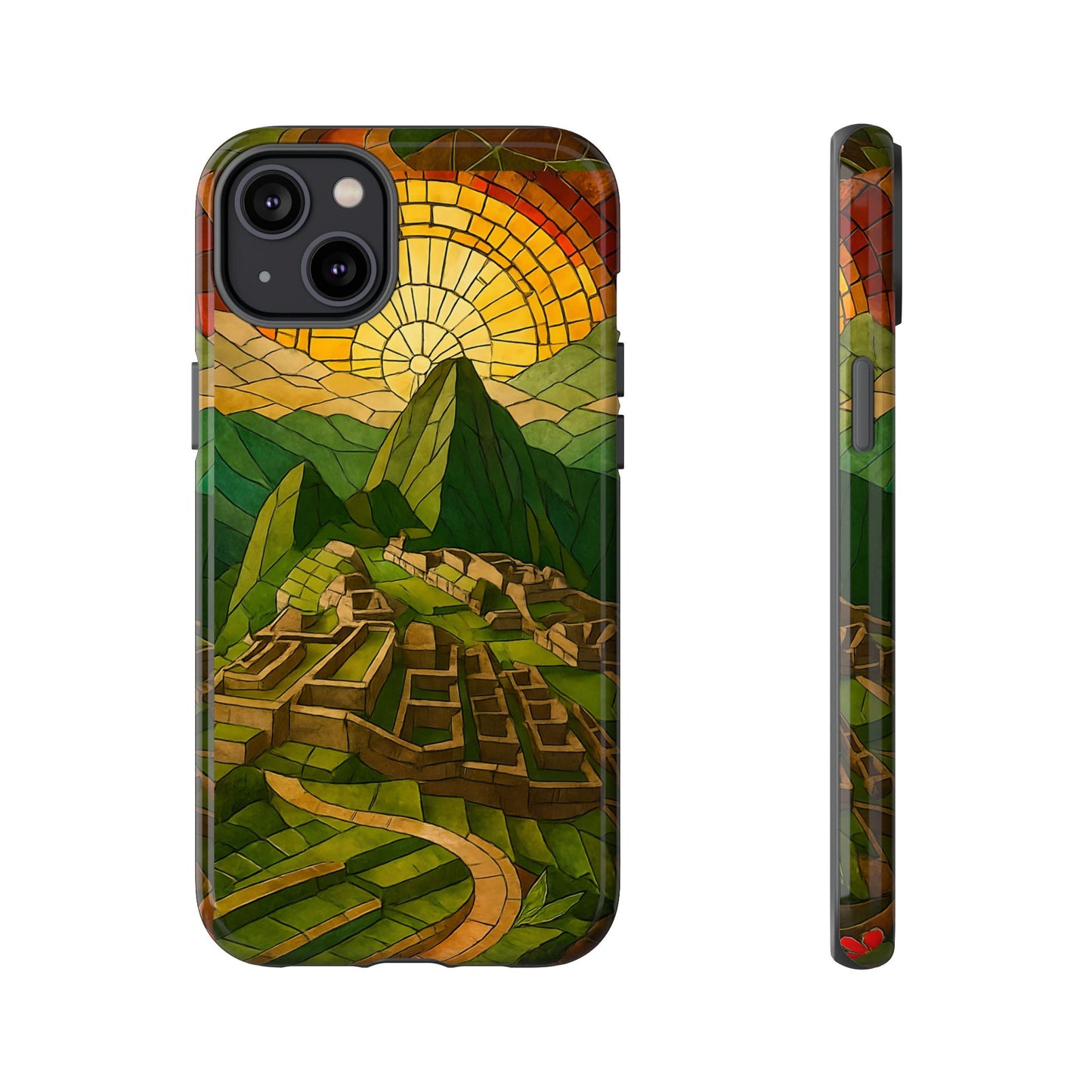 Inca Ruins Tough Phone Case - Machu Picchu Landmark Design, Historic Peru Travel Aesthetic Compatible with iPhone, Galaxy, and Google Phones