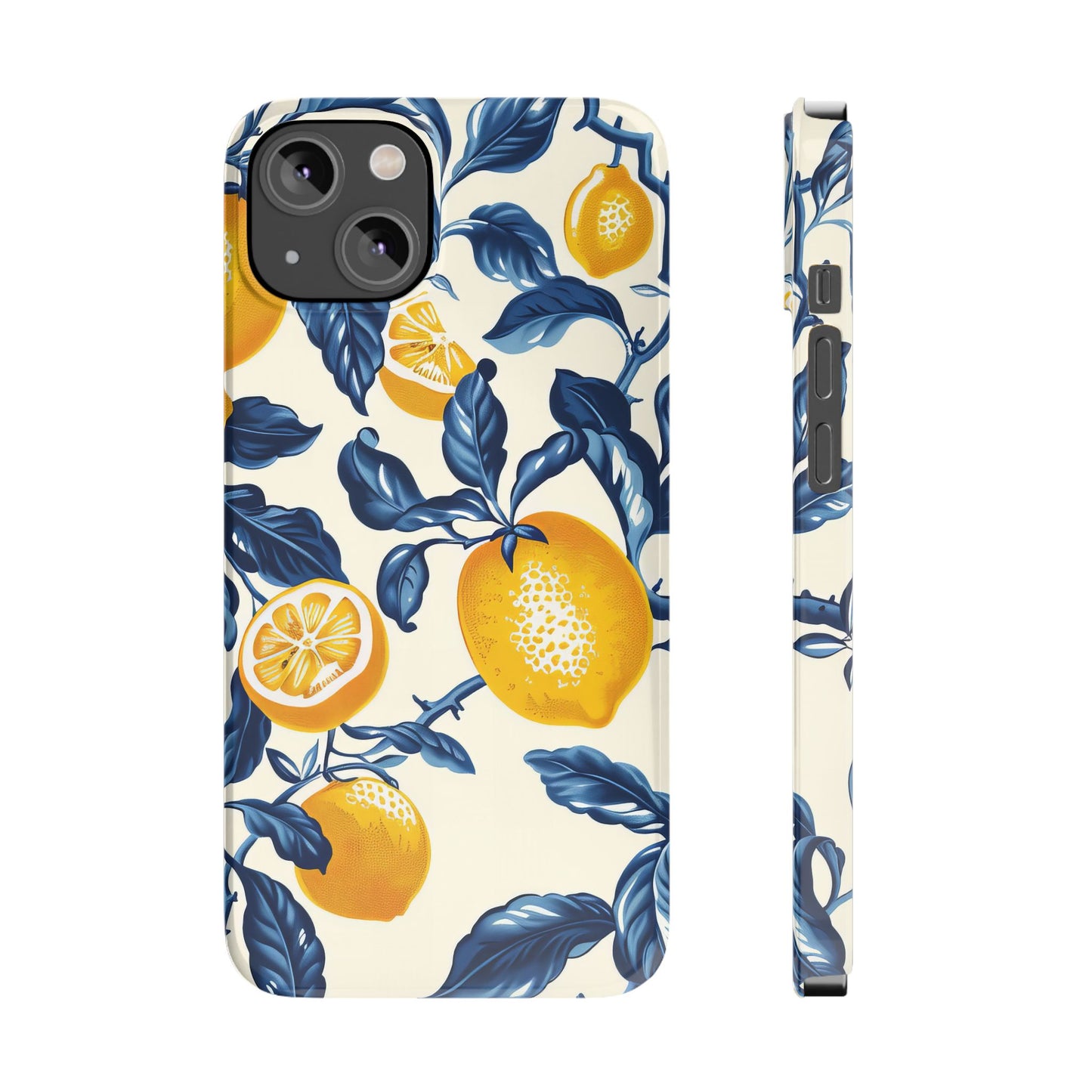 Lemon Floral Slim Phone Cases - Stylish Citrus Designs for Summer, Perfect Gift for Friends, Beach Vibes, Trendy Phone Accessories, [...]
