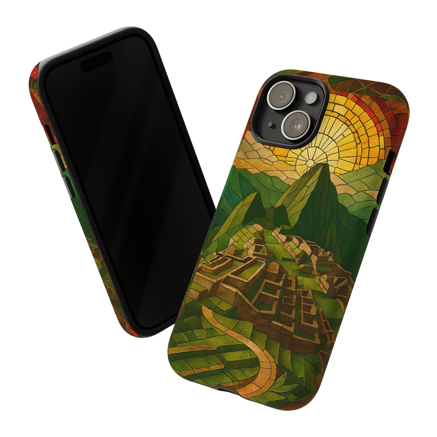 Inca Ruins Tough Phone Case - Machu Picchu Landmark Design, Historic Peru Travel Aesthetic Compatible with iPhone, Galaxy, and Google Phones