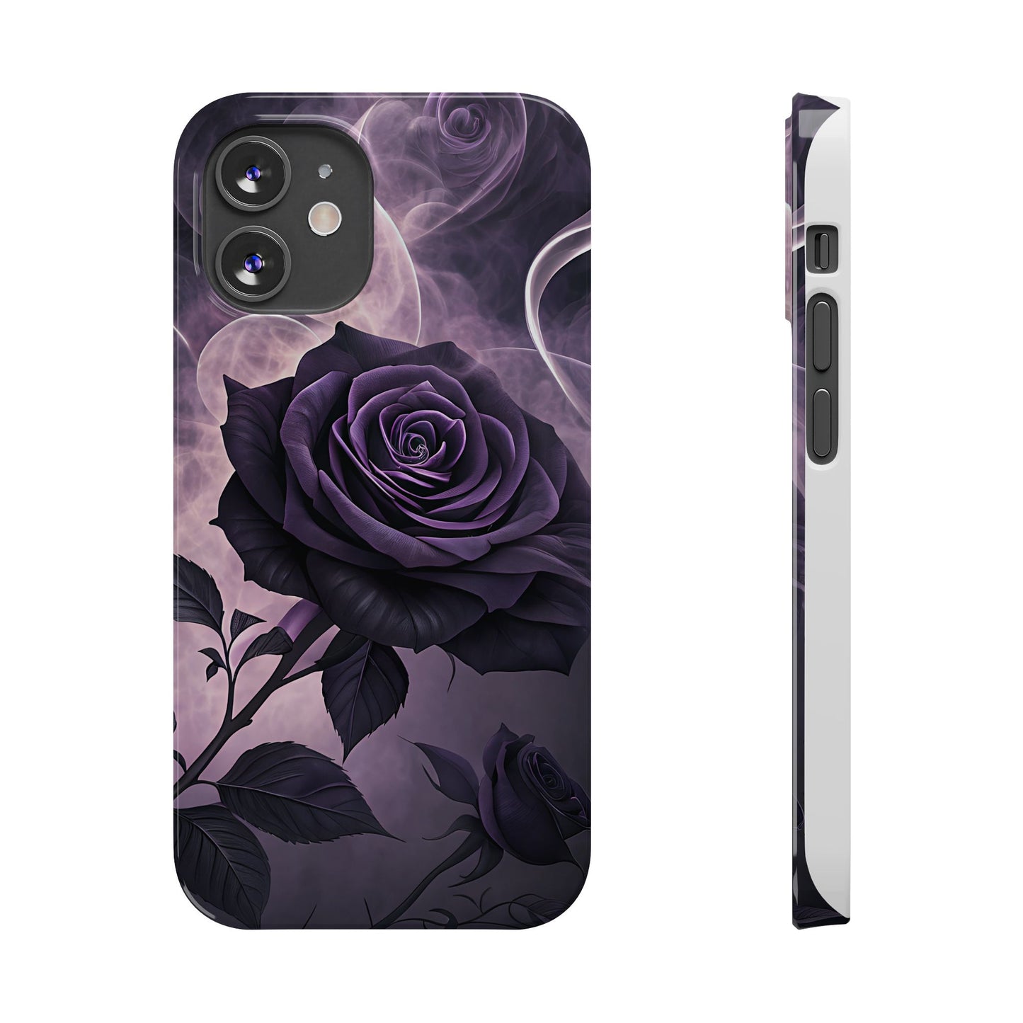 Elegant Purple Rose Phone Cases, Stylish Slim Cases for Flower Lovers, Floral Accessories, Birthday Gifts, Unique Phone Covers