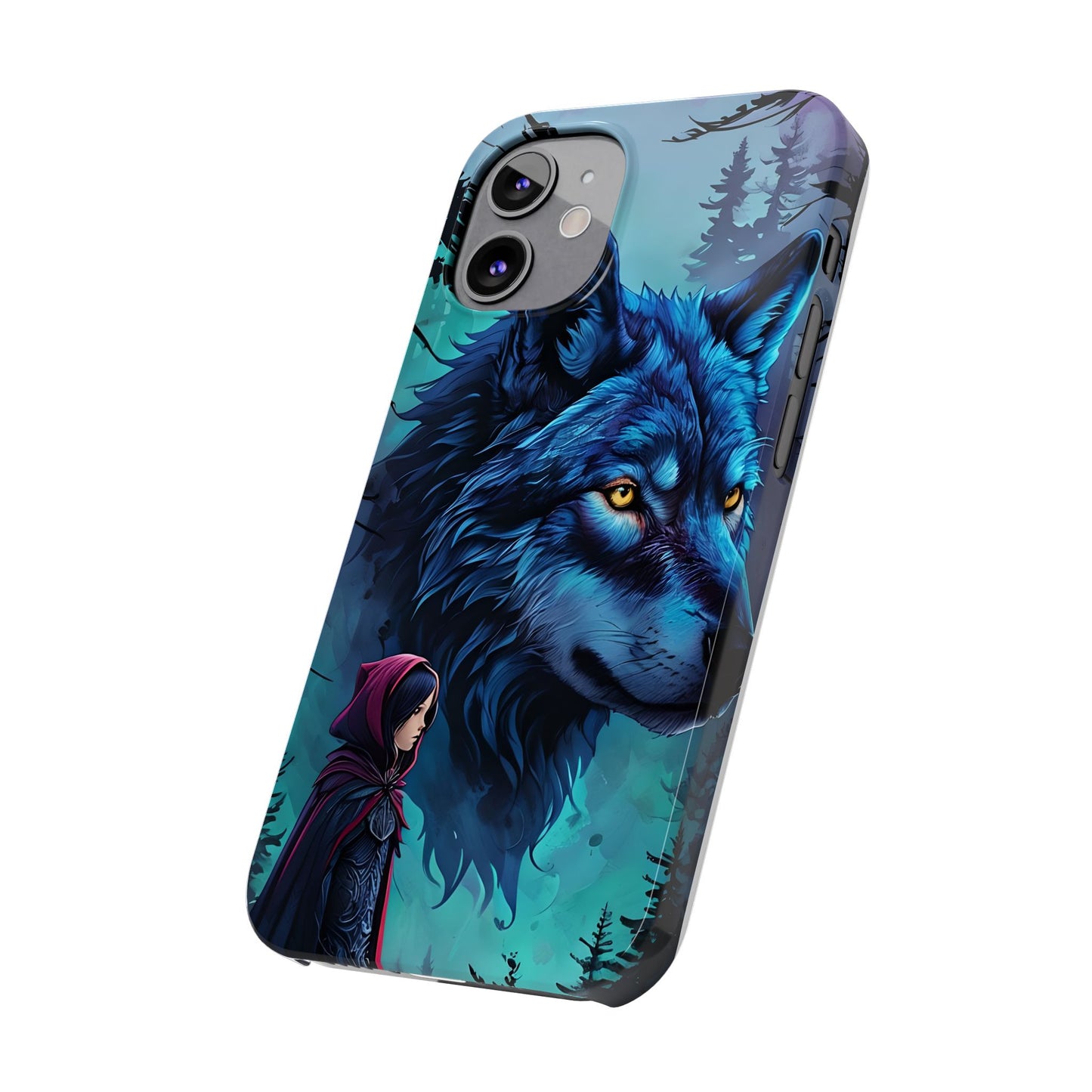 Enchanted Wolf Phone Case - Slim, Stylish Protection for Animal Lovers, Perfect for Gifts & Nature Enthusiasts, Unique Art Design