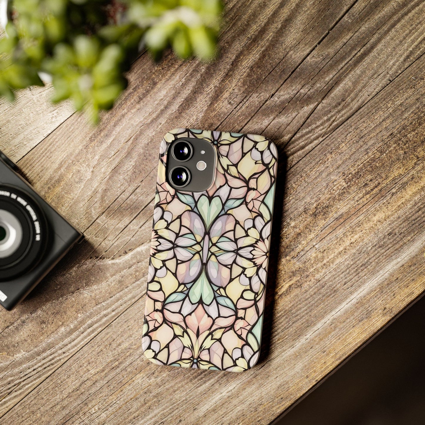 Floral Pattern Slim Phone Case - Perfect Gift for Nature Lovers, Stylish Accessory, Mobile Protection, Unique Design, Spring Vibes