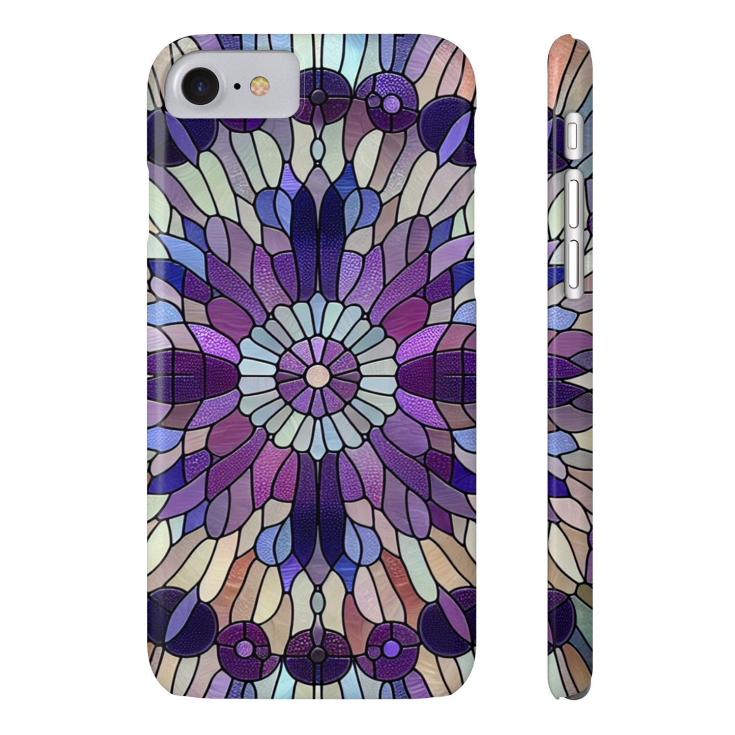Stained Glass Floral Slim Phone Case | Vibrant Art Deco Design | Stylish Cell Phone Accessory | Gift for Art Lovers, Phone Protection, [...]