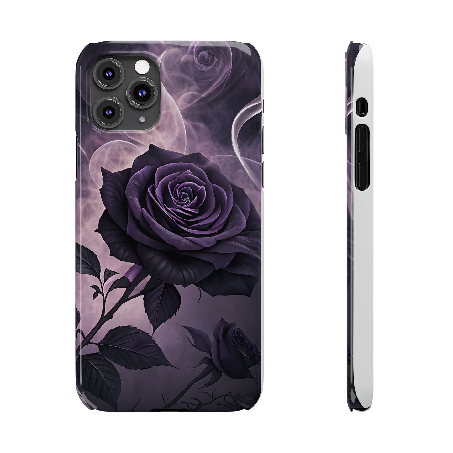 Elegant Purple Rose Phone Cases, Stylish Slim Cases for Flower Lovers, Floral Accessories, Birthday Gifts, Unique Phone Covers