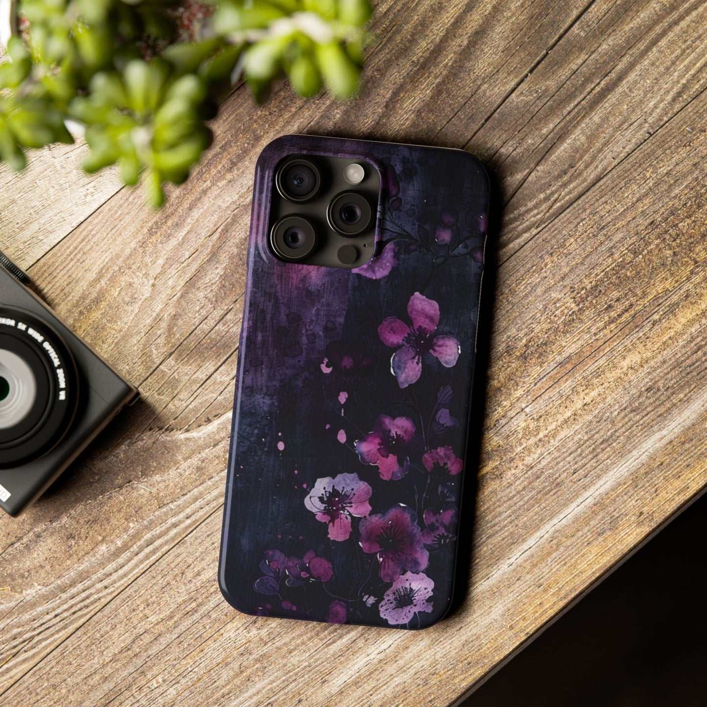 Elegant Floral Slim Phone Case - Perfect Gift for Her, Stylish iPhone Cover, Birthday Surprise, Spring Accessory, Cute Phone Protector