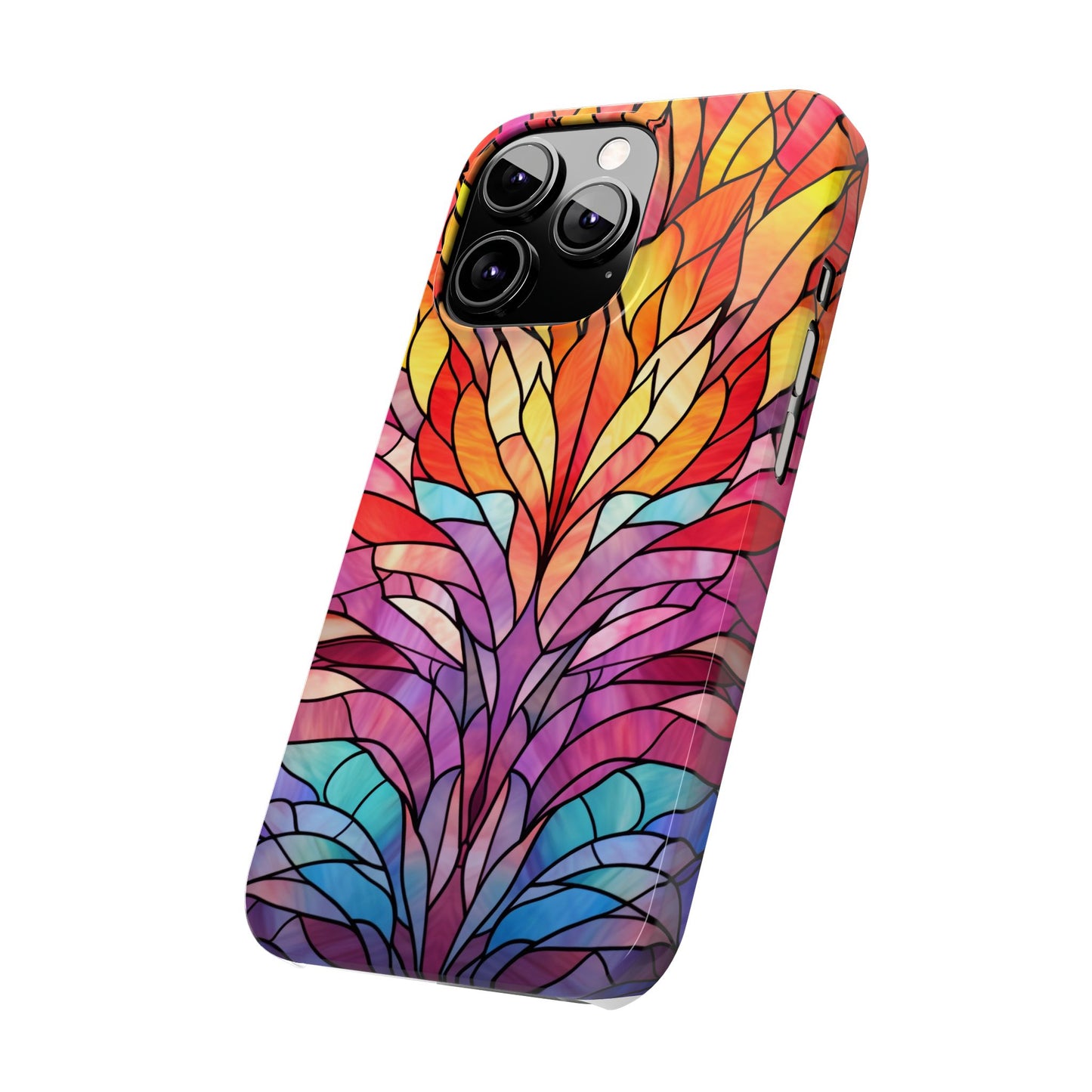 Vibrant Floral Slim Phone Cases, Colorful Smartphone Cover, Artistic Phone Skin, Unique Gift for Her, Nature-Inspired Accessory