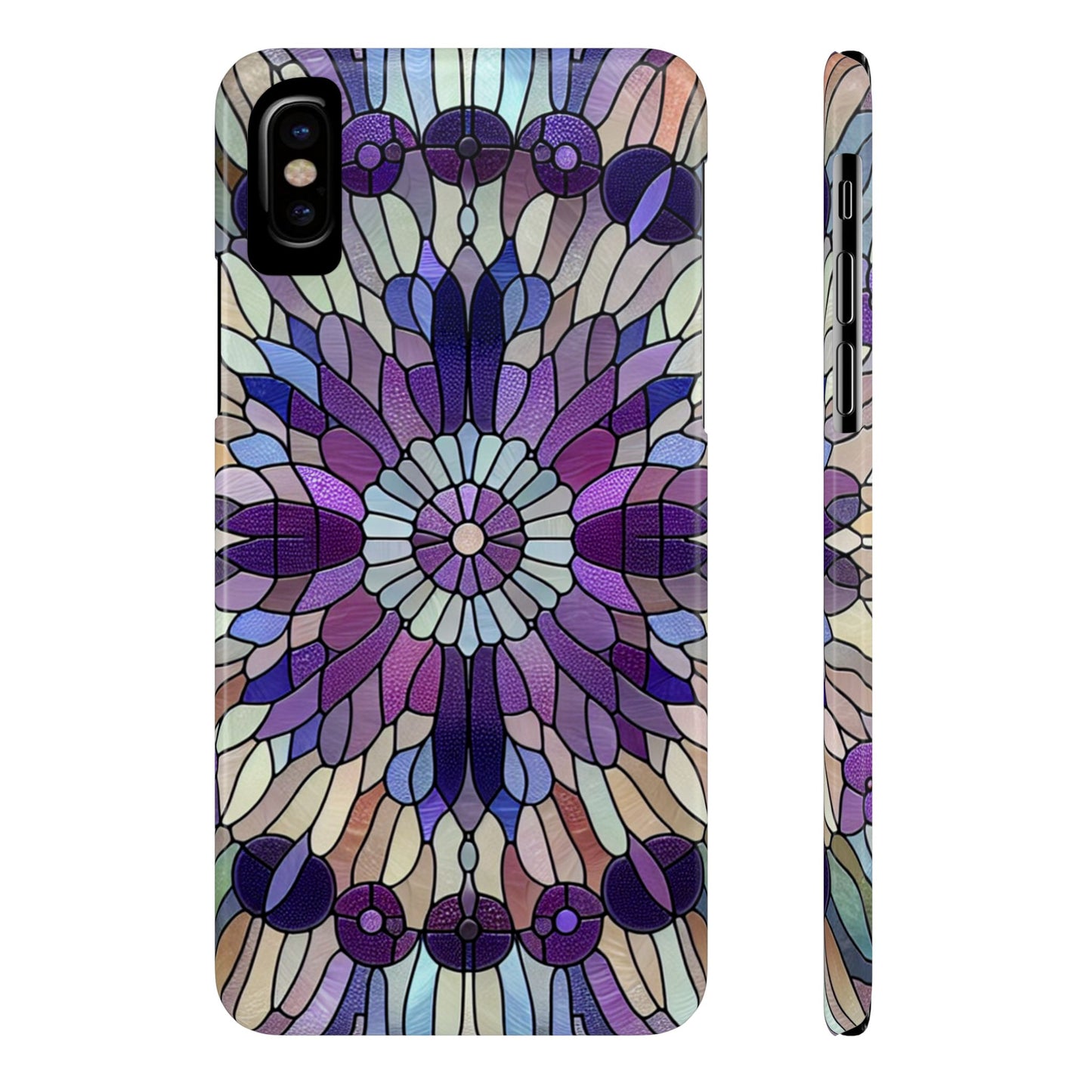 Stained Glass Floral Slim Phone Case | Vibrant Art Deco Design | Stylish Cell Phone Accessory | Gift for Art Lovers, Phone Protection, [...]