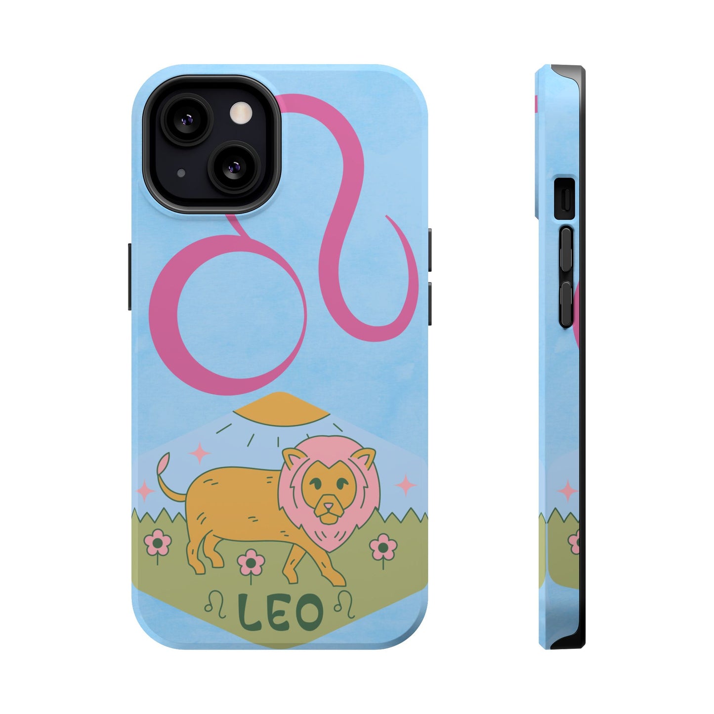 Leo Zodiac Magnetic Phone Case, Astrology Gift for Her, Celestial Star Sign Cover, Compatible with iPhone 17, 16, 15, 14, 13