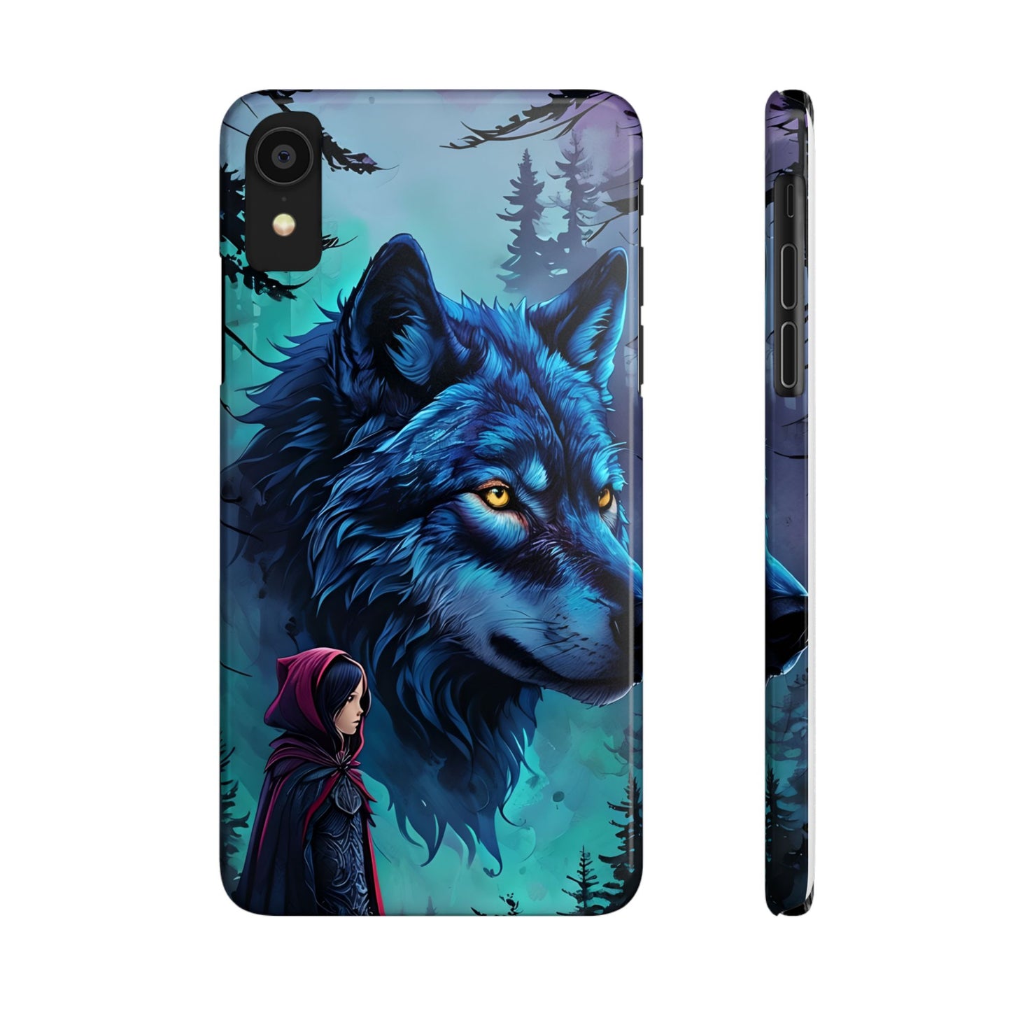Enchanted Wolf Phone Case - Slim, Stylish Protection for Animal Lovers, Perfect for Gifts & Nature Enthusiasts, Unique Art Design