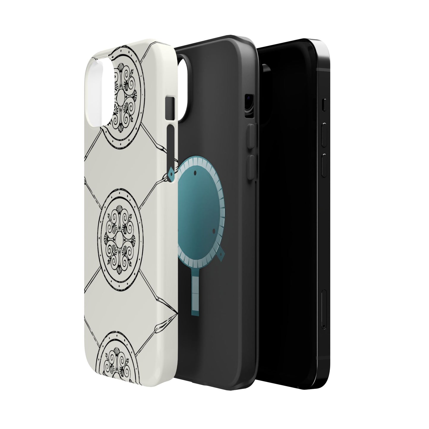 Celtic Pattern Magnetic Phone Case, St Patrick Design Phone Cover, Irish Heritage Art Compatible with iPhone 17, 16, 15, 14, 13