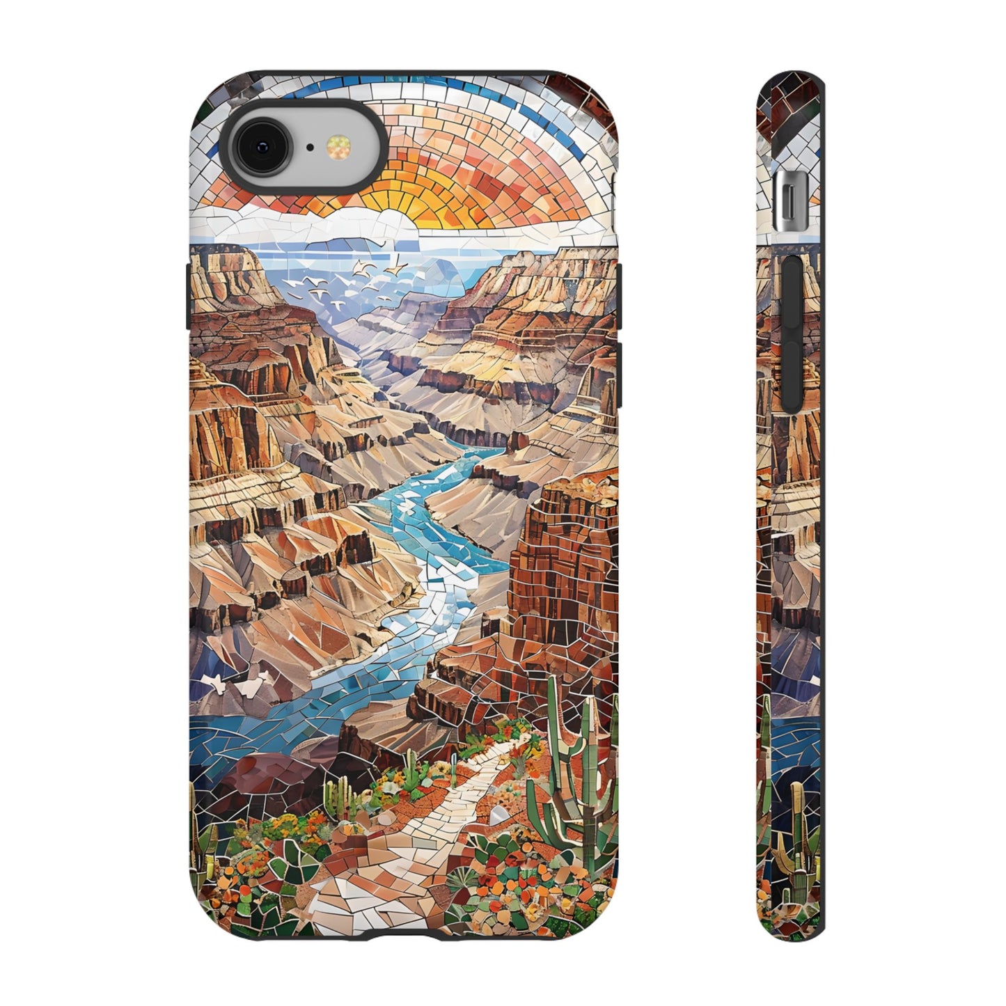 Grand Canyon National Park Phone Case, Mosaic Phone Case, Mountain Nature Art, National Park Gift, Travel Phone Case, Aesthetic Case Gift