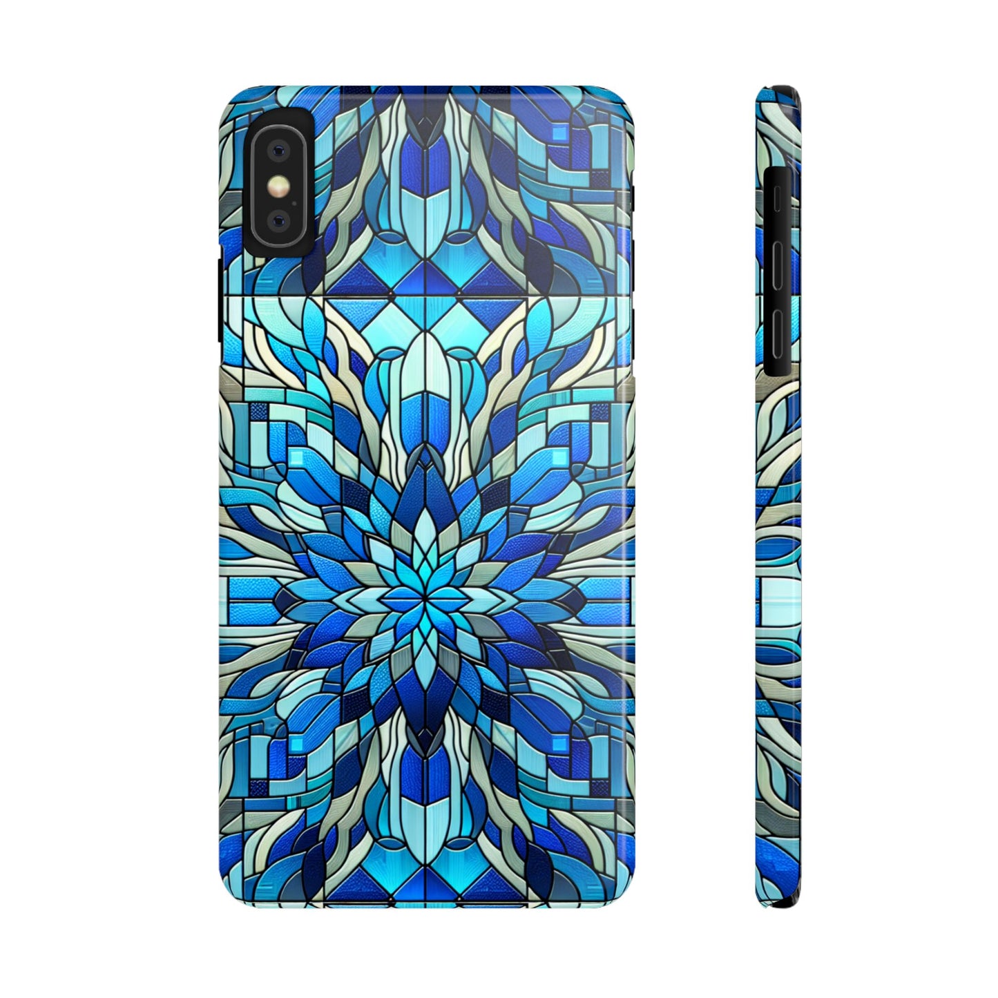 Stained Glass Slim Phone Cases, Floral Phone Covers, Unique Gifts, Artistic Phone Skins, Smartphone Accessories, Stylish Cases