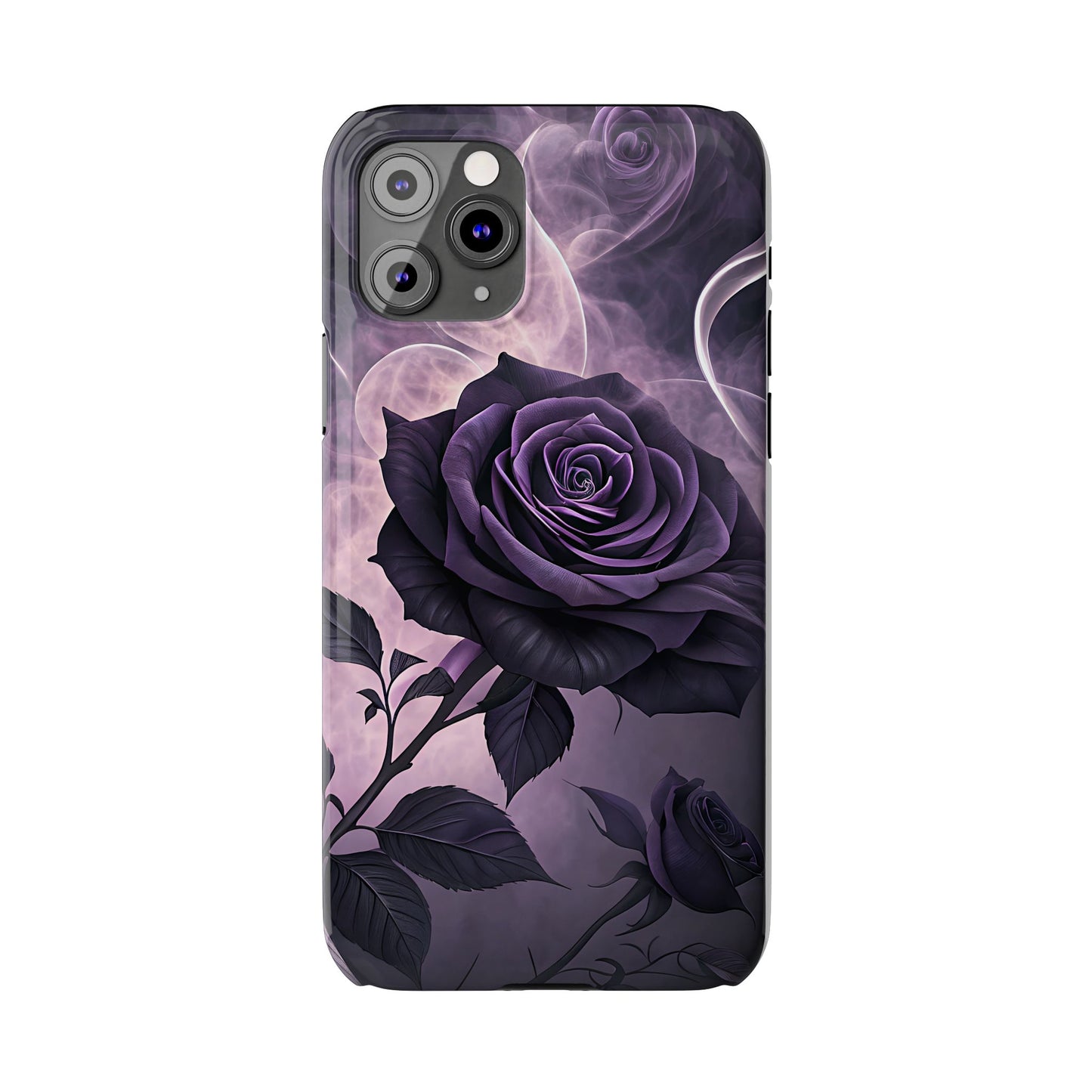 Elegant Purple Rose Phone Cases, Stylish Slim Cases for Flower Lovers, Floral Accessories, Birthday Gifts, Unique Phone Covers