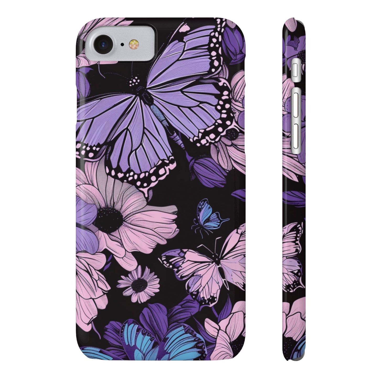 Butterfly Floral Phone Case | Slim Phone Cases for Nature Lovers, Floral Gifts, Trendy Accessories, Spring Vibes, Unique Phone Cover