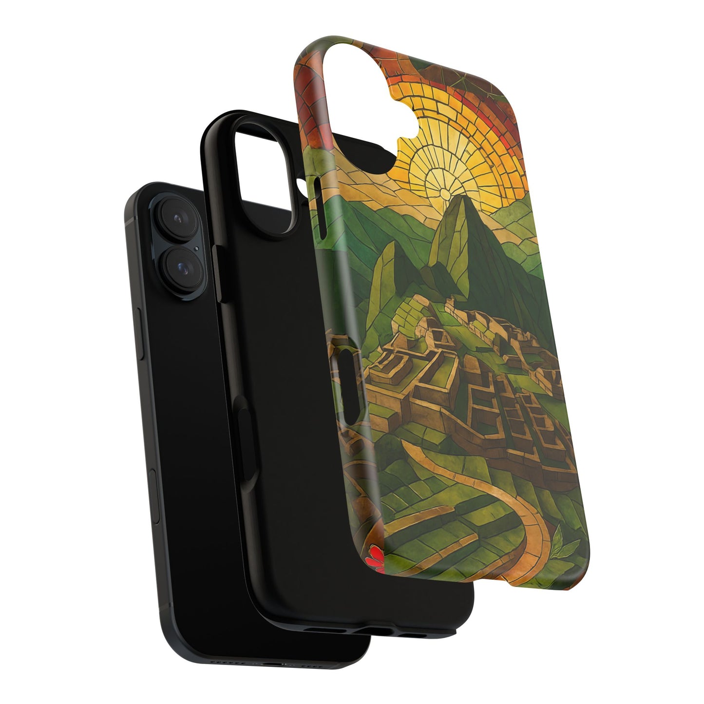 Inca Ruins Tough Phone Case - Machu Picchu Landmark Design, Historic Peru Travel Aesthetic Compatible with iPhone, Galaxy, and Google Phones