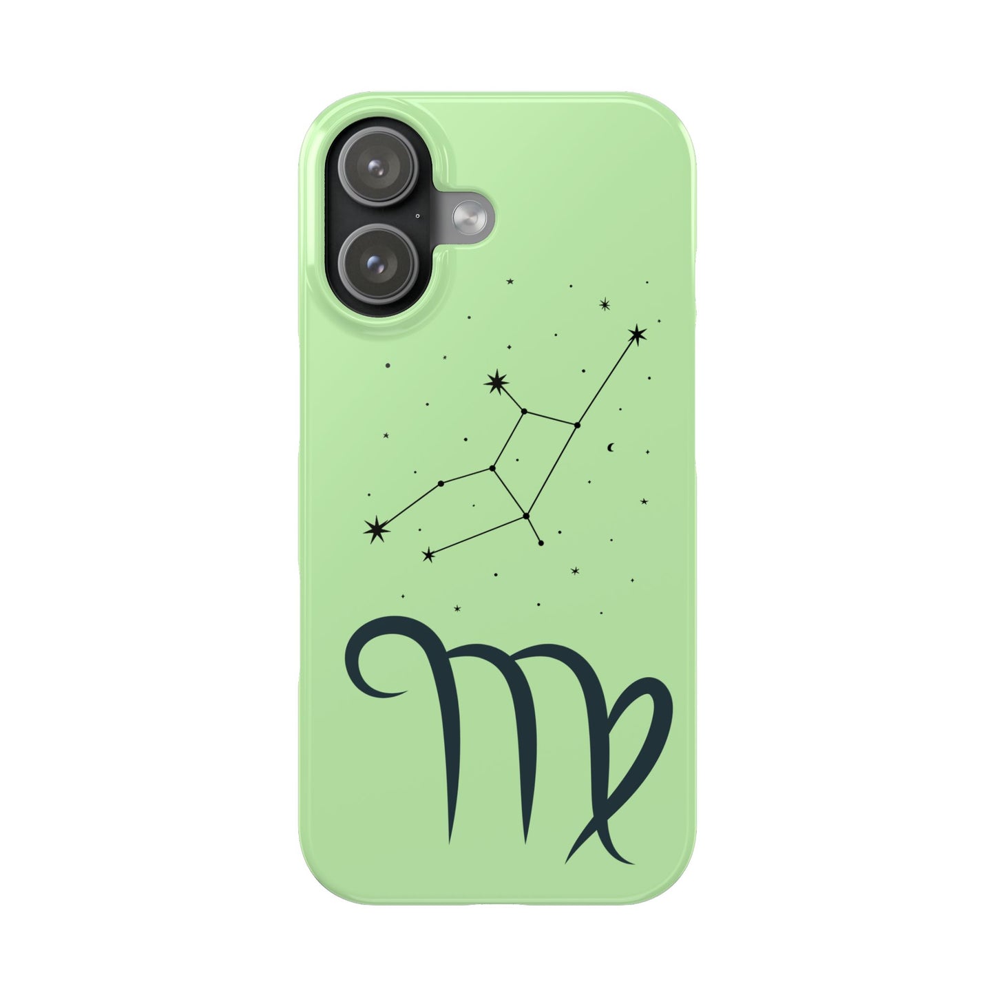 Virgo Zodiac Slim Phone Case, Astrology Gift for Her, Celestial Star Sign, Birthday Gift, Compatible with iPhone 17, 16, 15, 14, 13