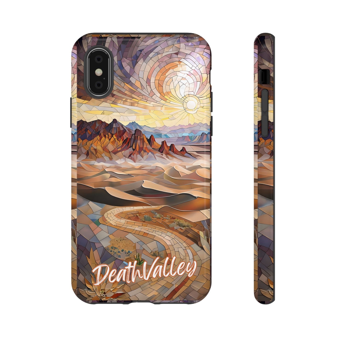 Death Valley National Park California Phone Case, Mosaic Phone Case, Mountain Nature Art, National Park Gift, Scenic Forest Phone Cover