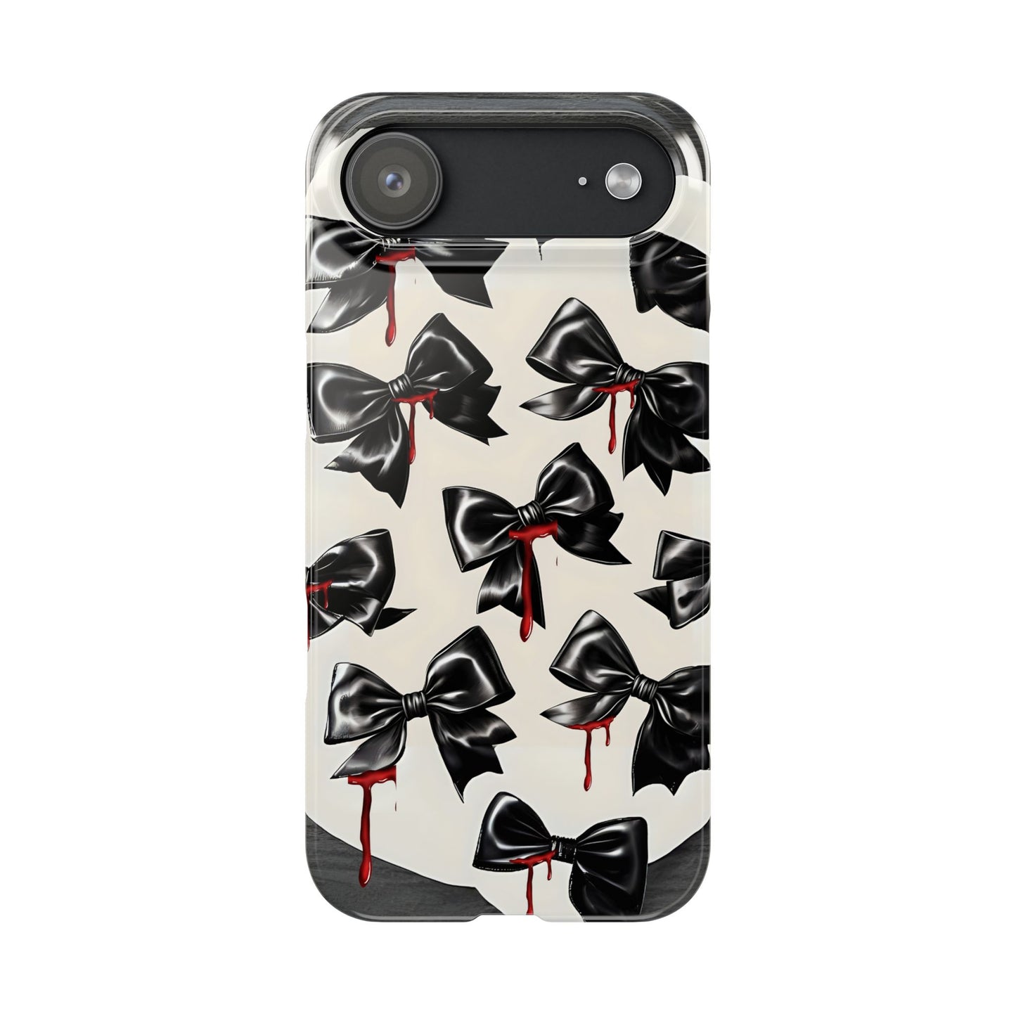 Spooky Halloween Slim Phone Case, Goth Coquette Aesthetic, Cute Horror Style, Perfect for Birthdays and Special Occasions