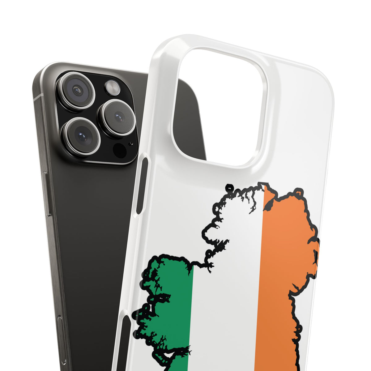 Ireland Map Slim Phone Case, Country Map Phone Cover Compatible with iPhone 17, 16, 15, 14, 13, 12, 11