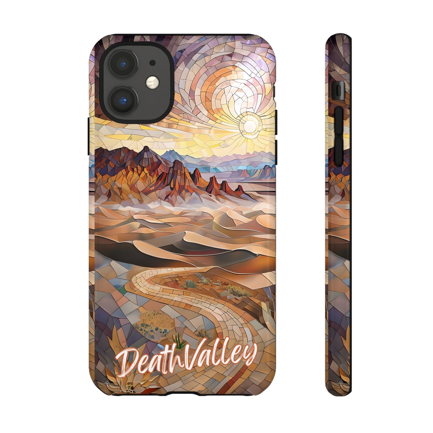Death Valley National Park California Phone Case, Mosaic Phone Case, Mountain Nature Art, National Park Gift, Scenic Forest Phone Cover