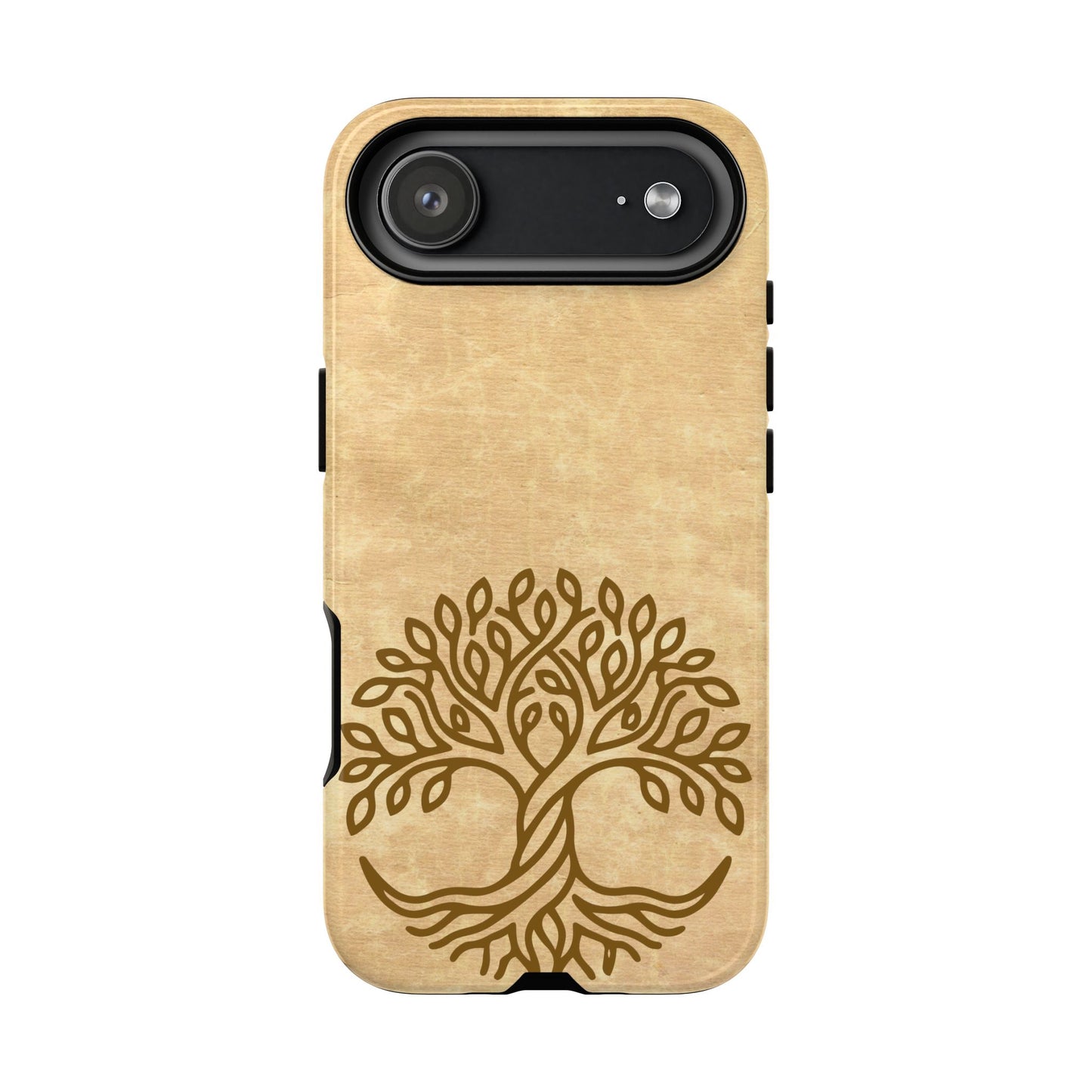 Celtic Tree of Life Tough Phone Case Manuscript Parchment Irish Symbol Cover iPhone 17 16 15 14 13 Galaxy Google