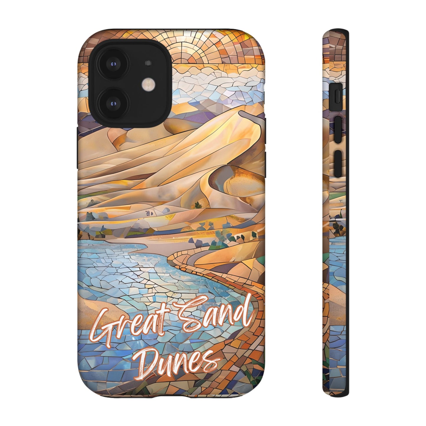 Great Sand Dunes National Park Phone Case, Mosaic Phone Case, Nature Art, National Park Gift, Scenic Forest Phone Cover, Phone Case Travel