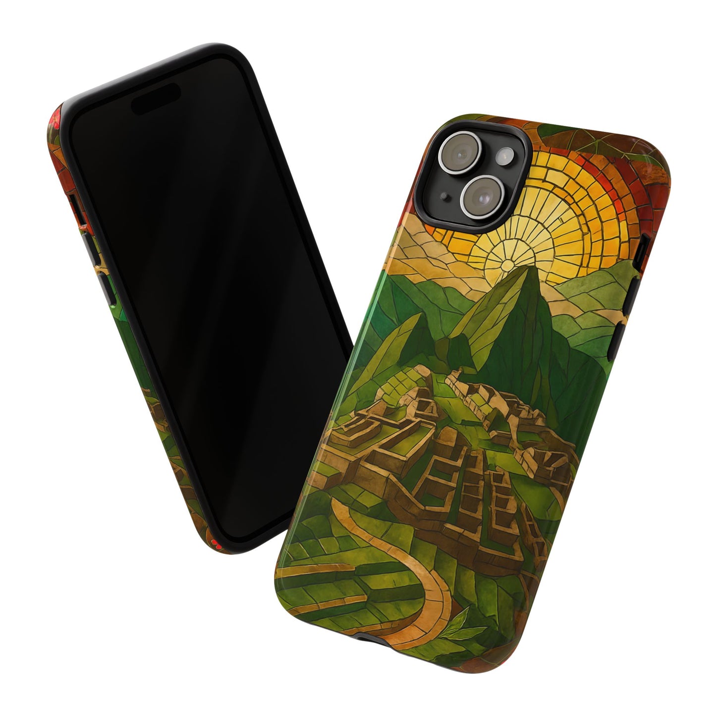 Inca Ruins Tough Phone Case - Machu Picchu Landmark Design, Historic Peru Travel Aesthetic Compatible with iPhone, Galaxy, and Google Phones