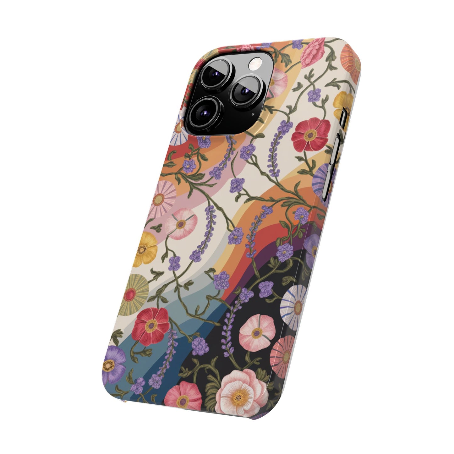 Floral Blossom Phone Case - Slim Case for Flower Lovers, Smartphone Cover, Gift for Her, Trendy Floral Design, Boho Chic Accessory
